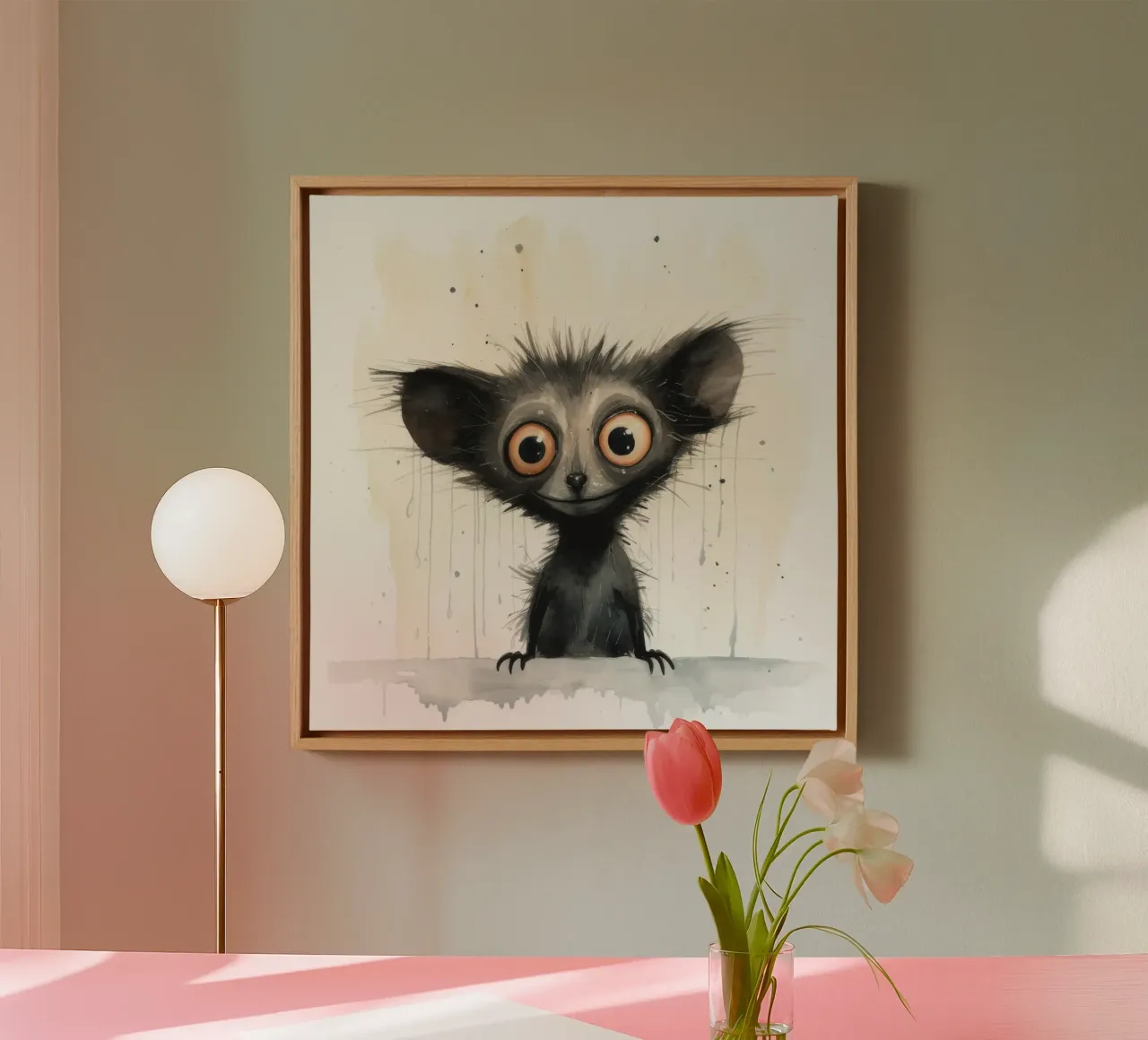 Minimal Ja Ja 1 Leinwand von Minimal Animal Art