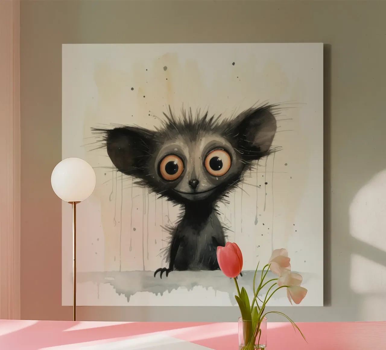 Minimal Ja Ja 1 Leinwand von Minimal Animal Art