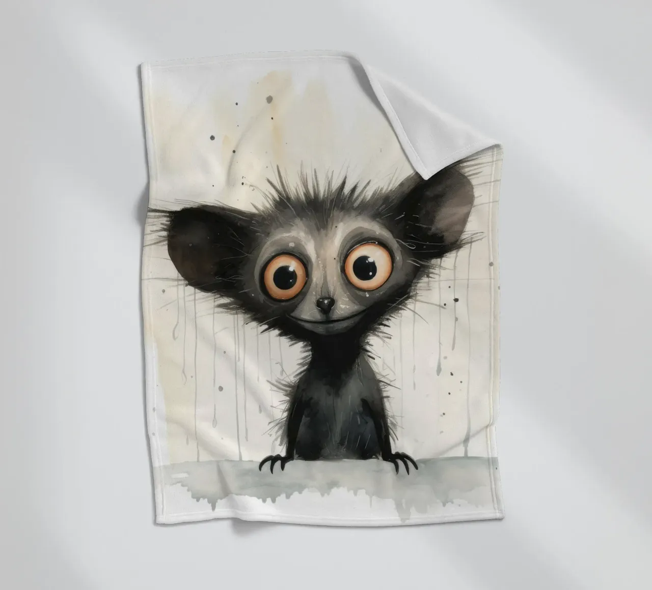 Minimal Ja Ja 1 Fleecedecke von Minimal Animal Art