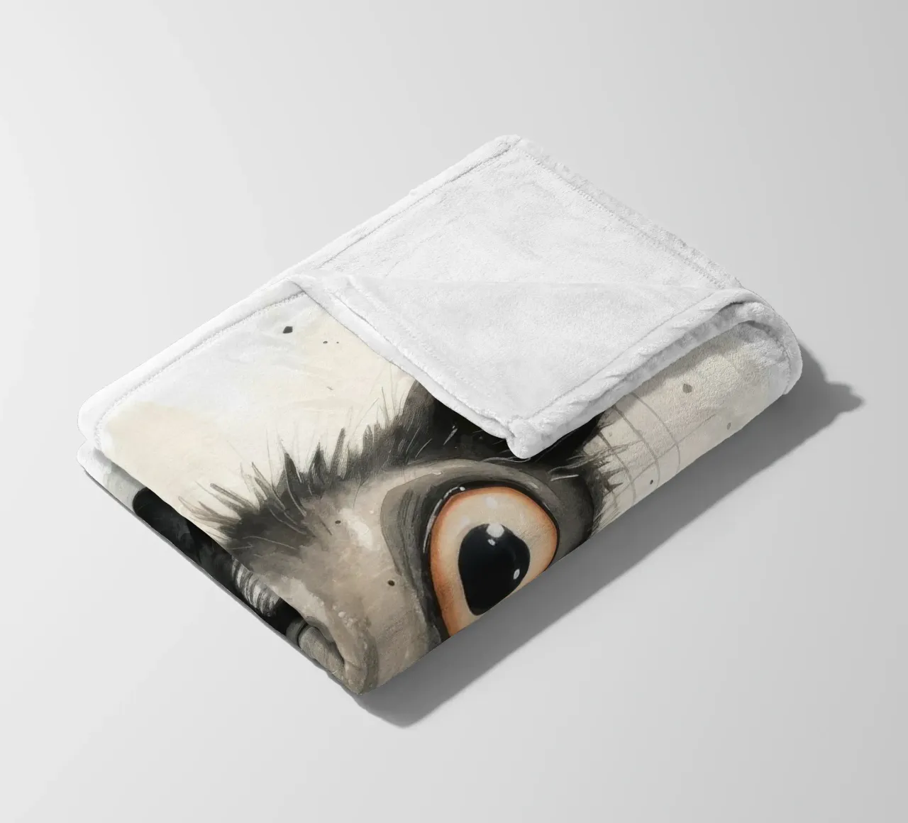 Minimal Ja Ja 1 Fleecedecke von Minimal Animal Art