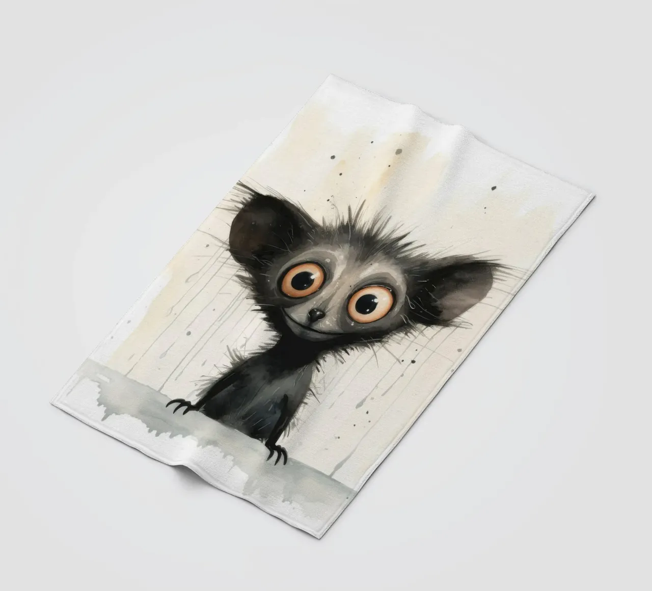 Minimal Ja Ja 1 Fleecedecke von Minimal Animal Art