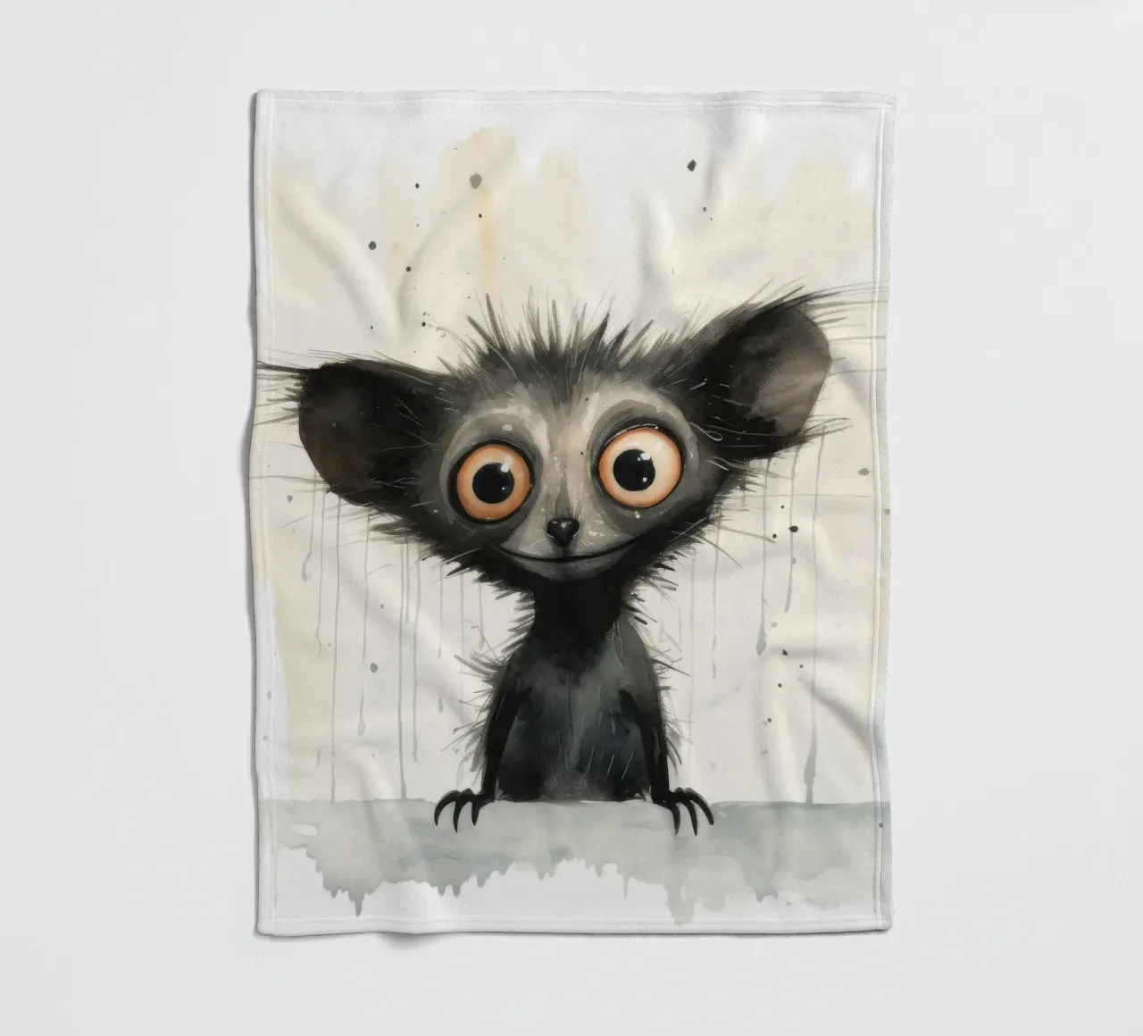 Minimal Ja Ja 1 Fleecedecke von Minimal Animal Art