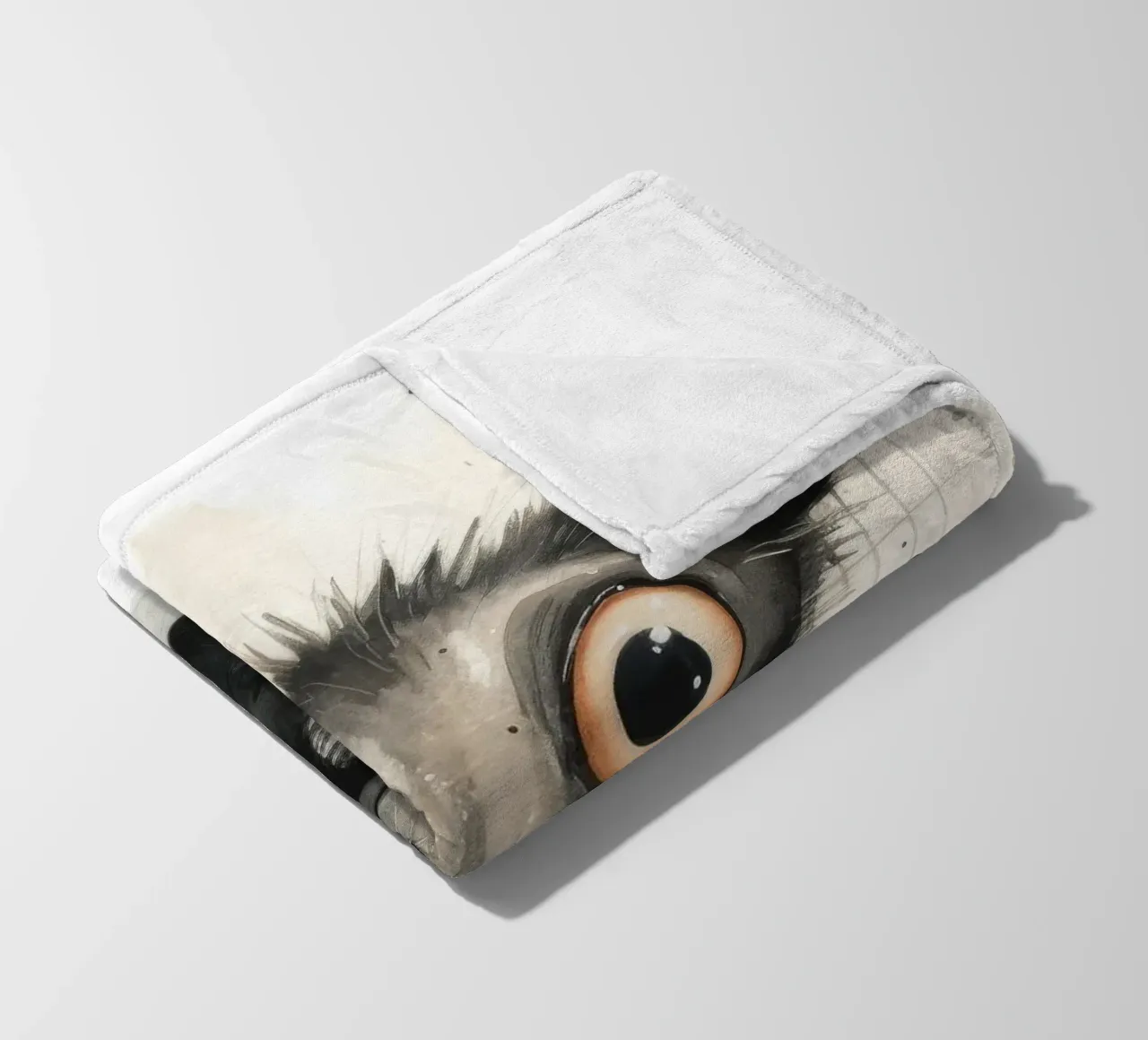 Minimal Ja Ja 1 Fleecedecke von Minimal Animal Art