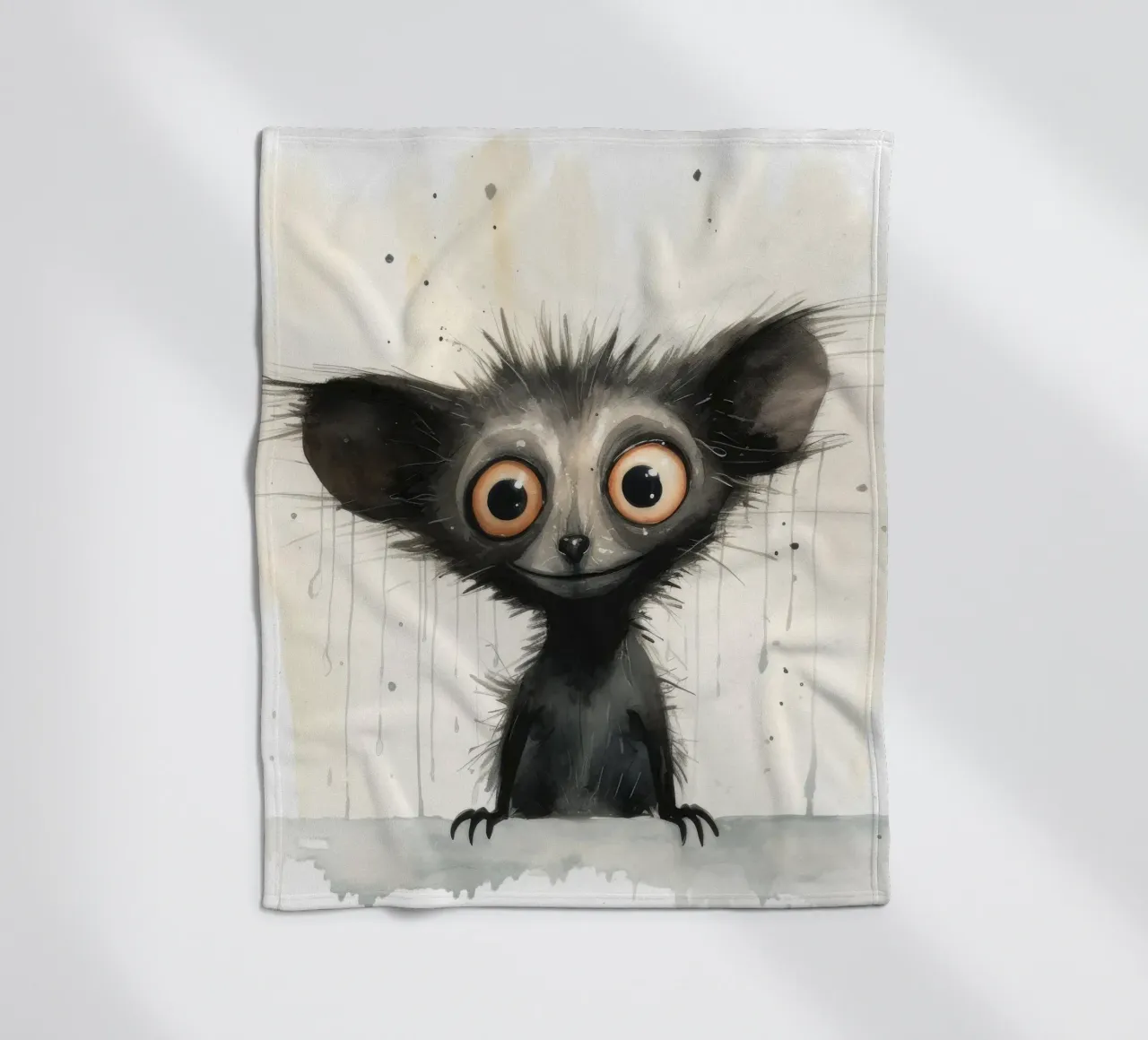 Minimal Ja Ja 1 Fleecedecke von Minimal Animal Art