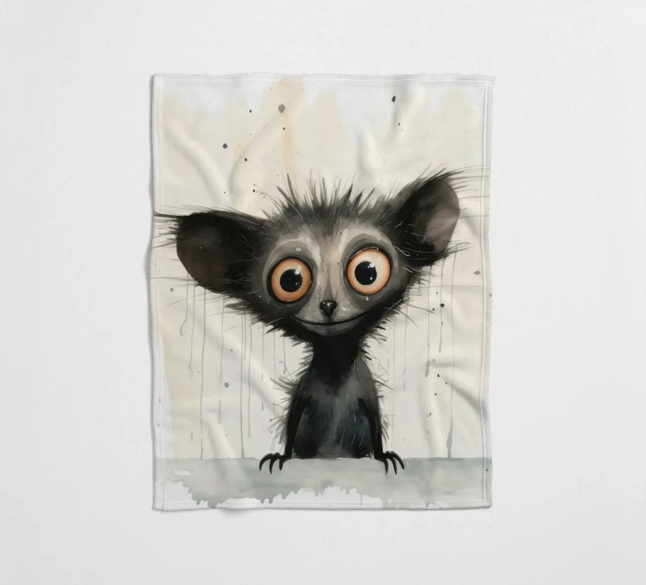 Minimal Ja Ja 1 Fleecedecke von Minimal Animal Art