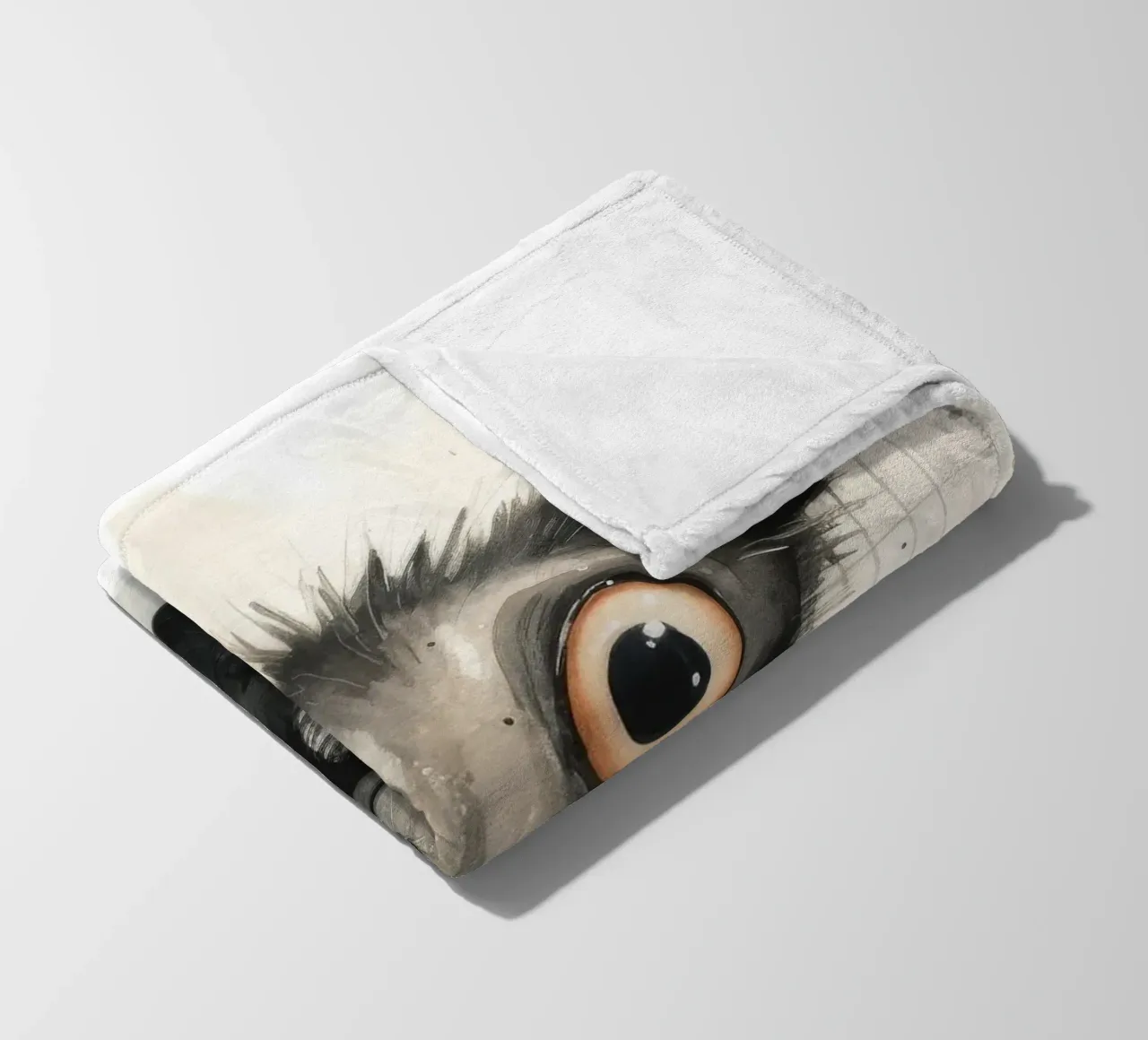 Minimal Ja Ja 1 Fleecedecke von Minimal Animal Art