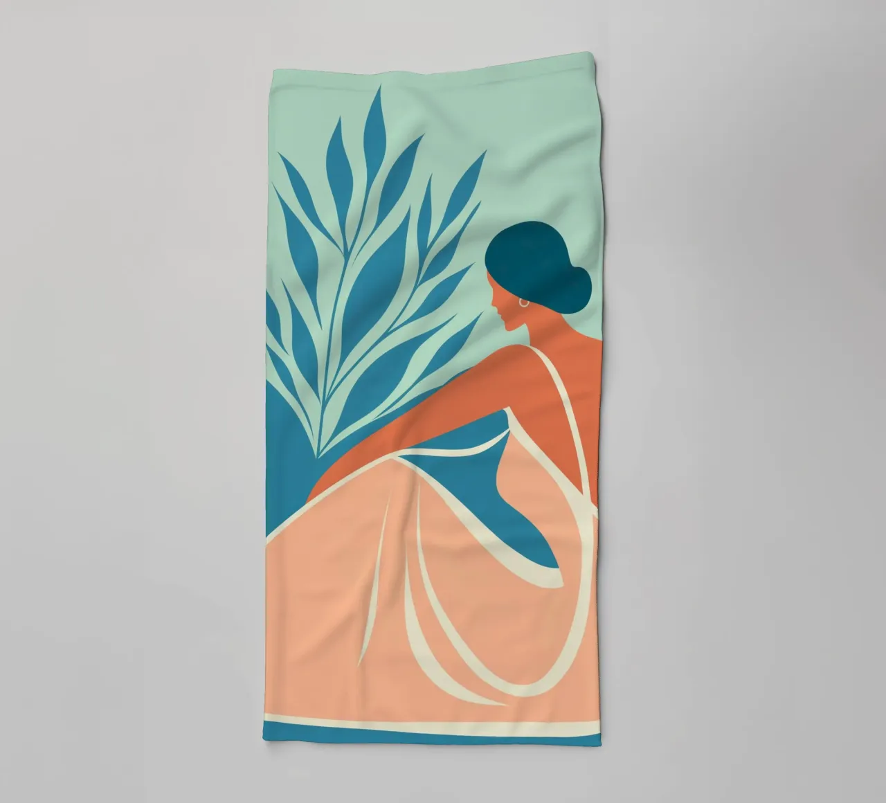 The sound of the sea | Woman on the beach towel by Autofocus