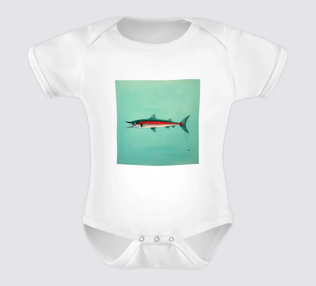 Barracuda minimo 2 body neonato maniche corte da Minimal Animal Art