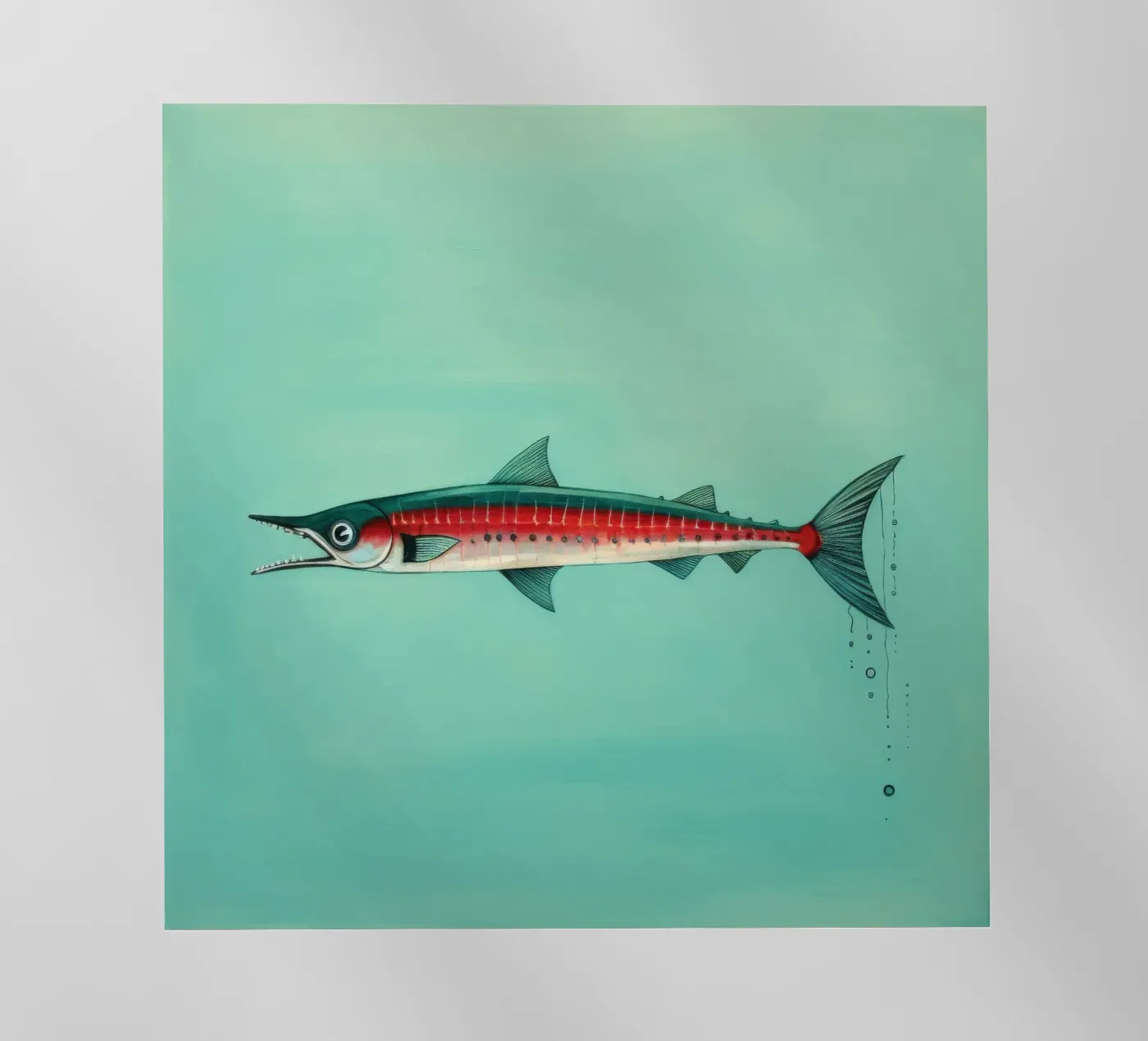 Minimum Barracuda pellicola backlit da Minimal Animal Art