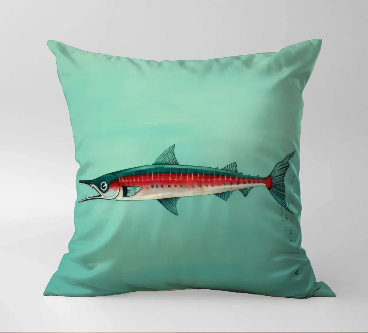 Barracuda minimo 2 cuscino da Minimal Animal Art