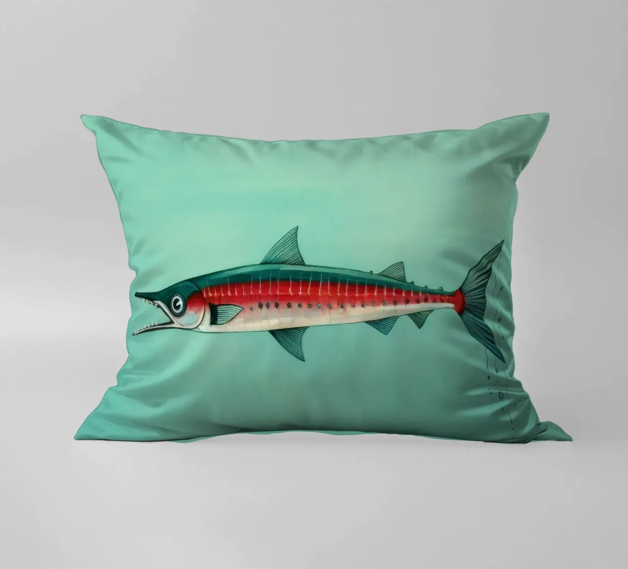 Barracuda minimo 2 cuscino da Minimal Animal Art