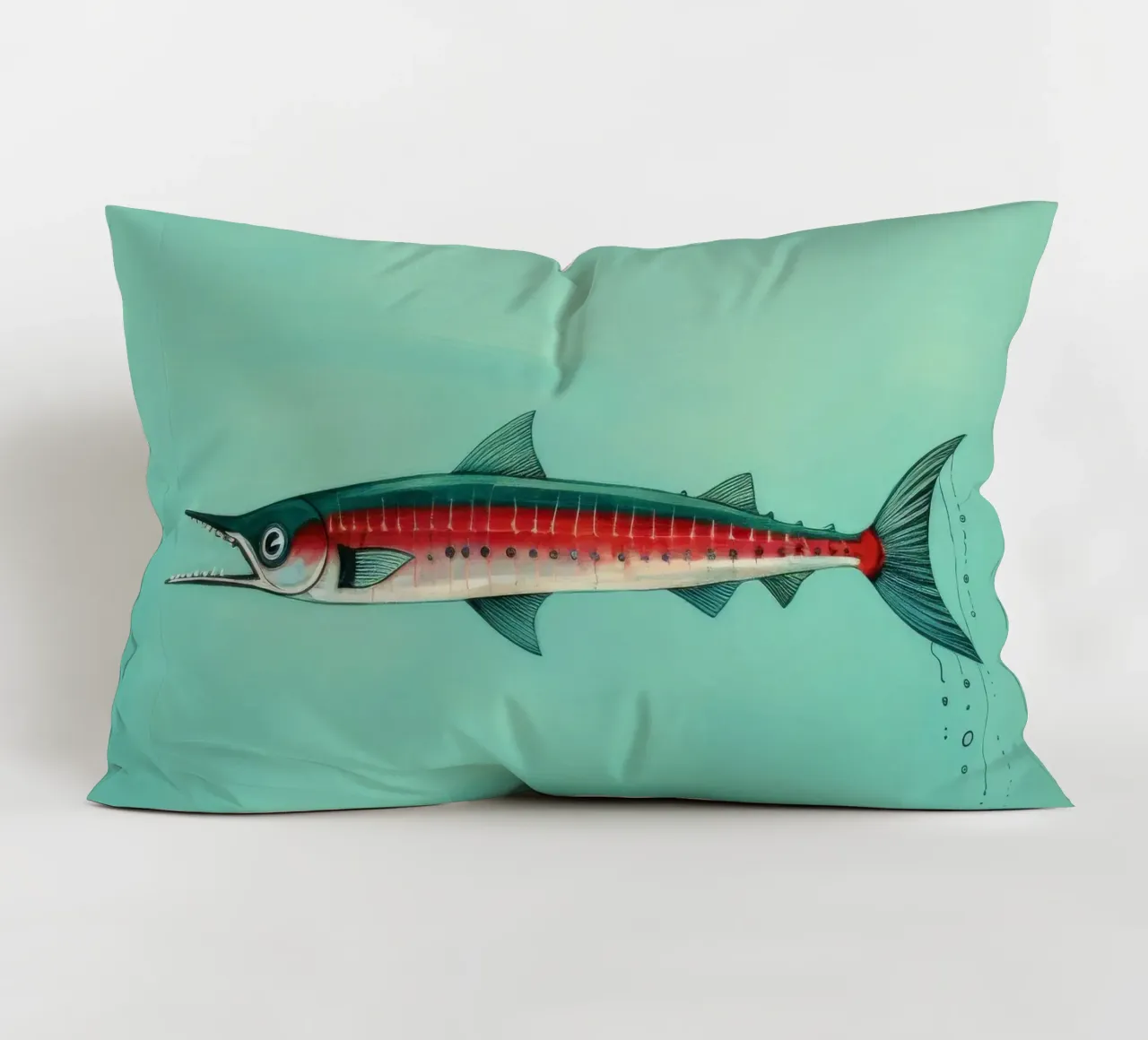 Barracuda minimo 2 cuscino da Minimal Animal Art