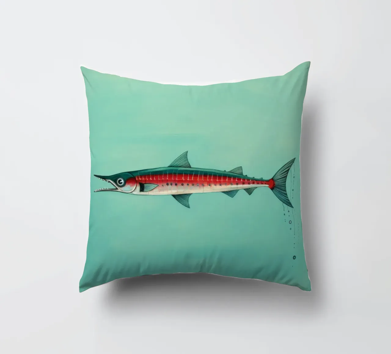 Barracuda minimo 2 cuscino da Minimal Animal Art