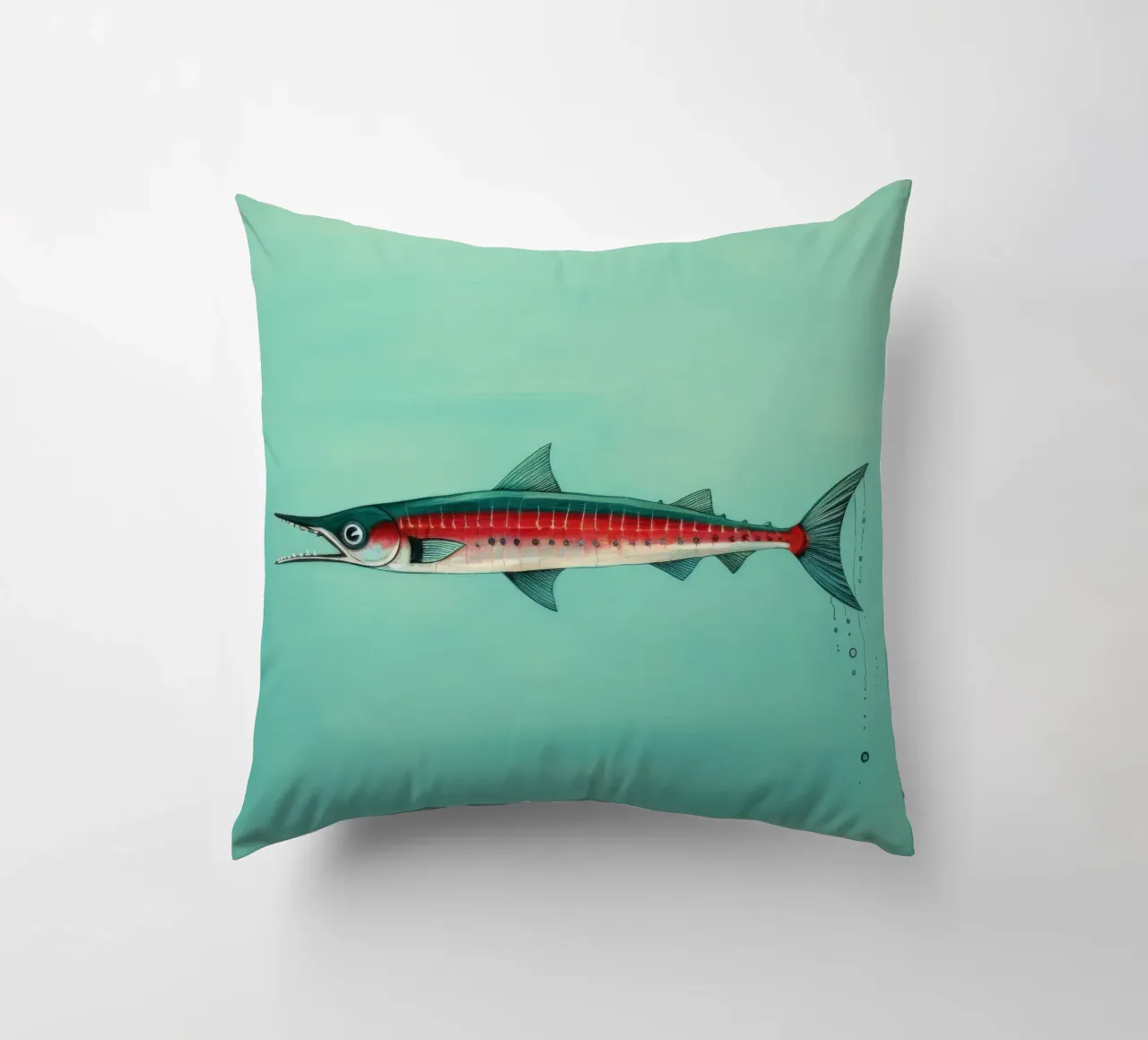 Barracuda minimo 2 cuscino da Minimal Animal Art