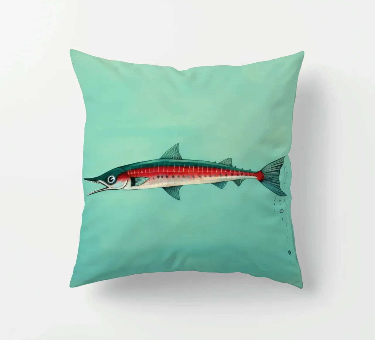 Barracuda minimo 2 cuscino da Minimal Animal Art