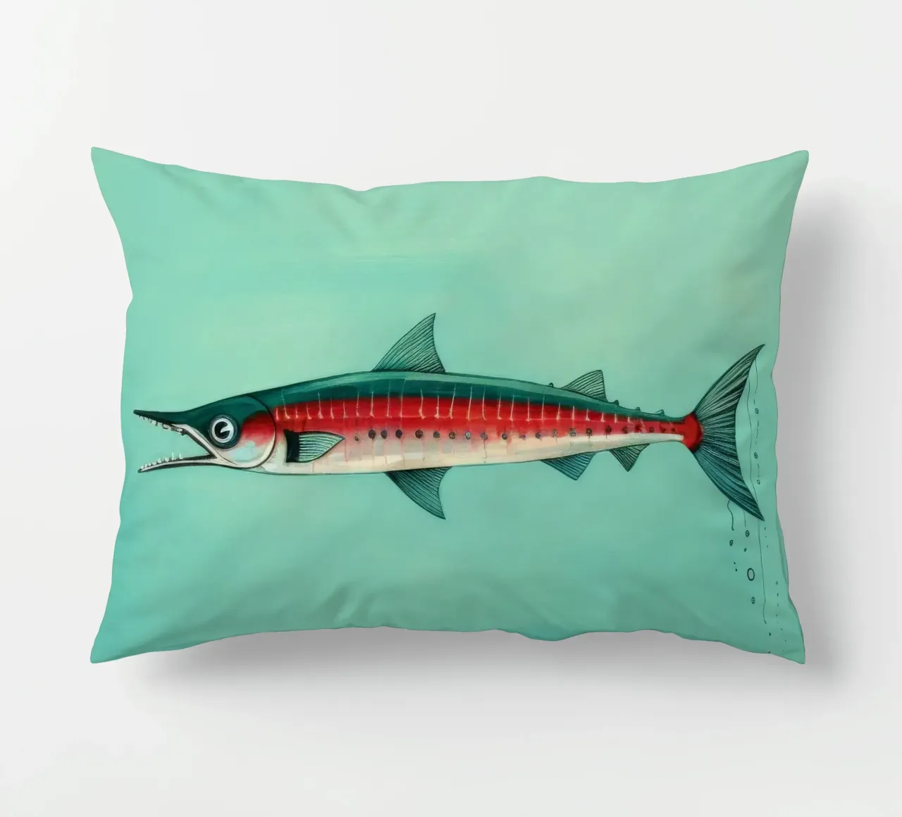 Barracuda minimo 2 cuscino da Minimal Animal Art