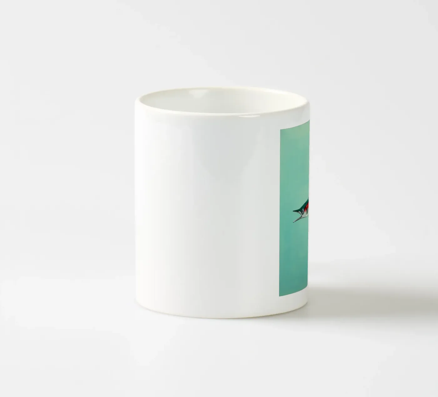 Minimum Barracuda ceramic mug by Minimal Animal Art