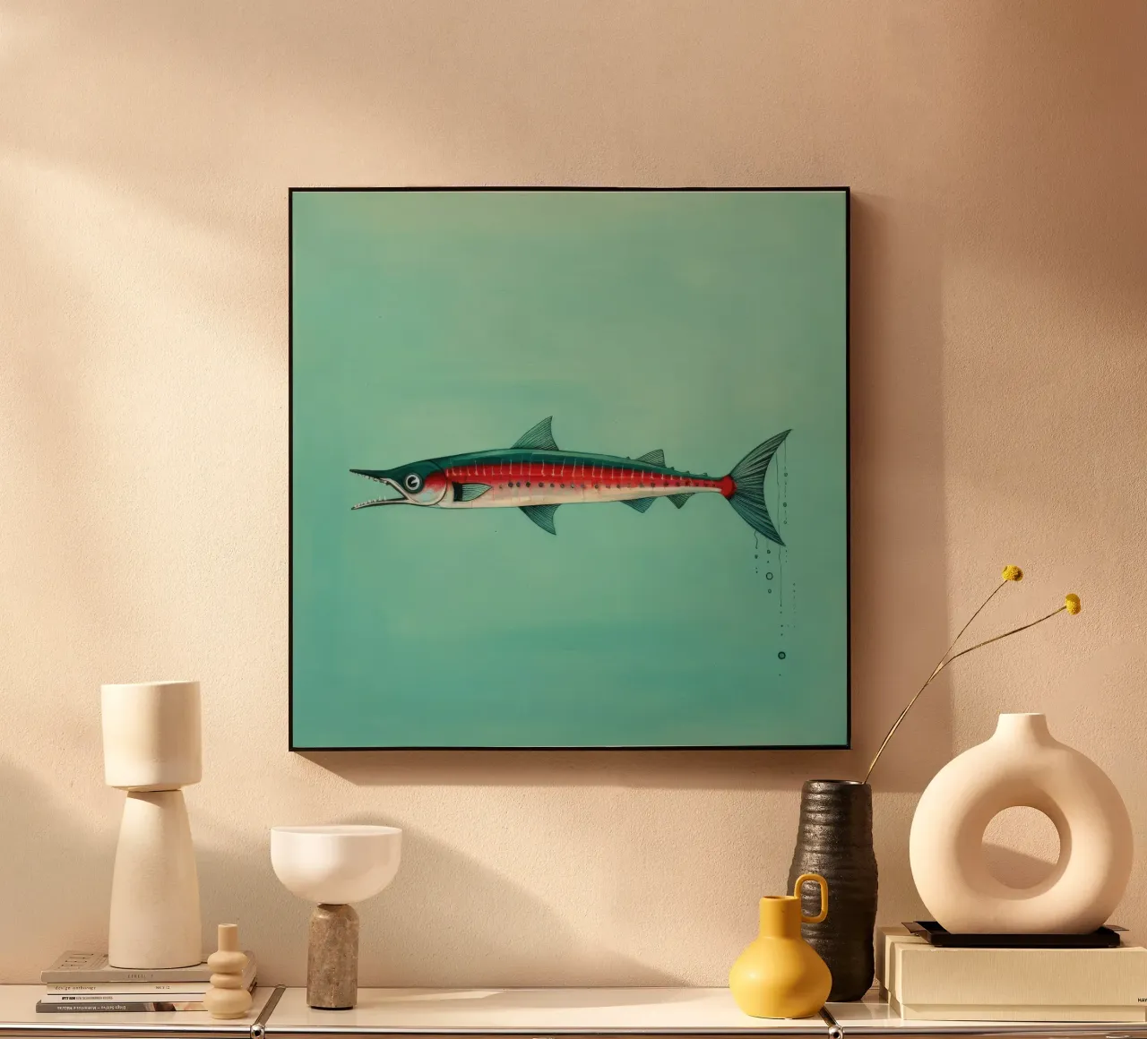 Barracuda minimo 2 plexiglass da Minimal Animal Art