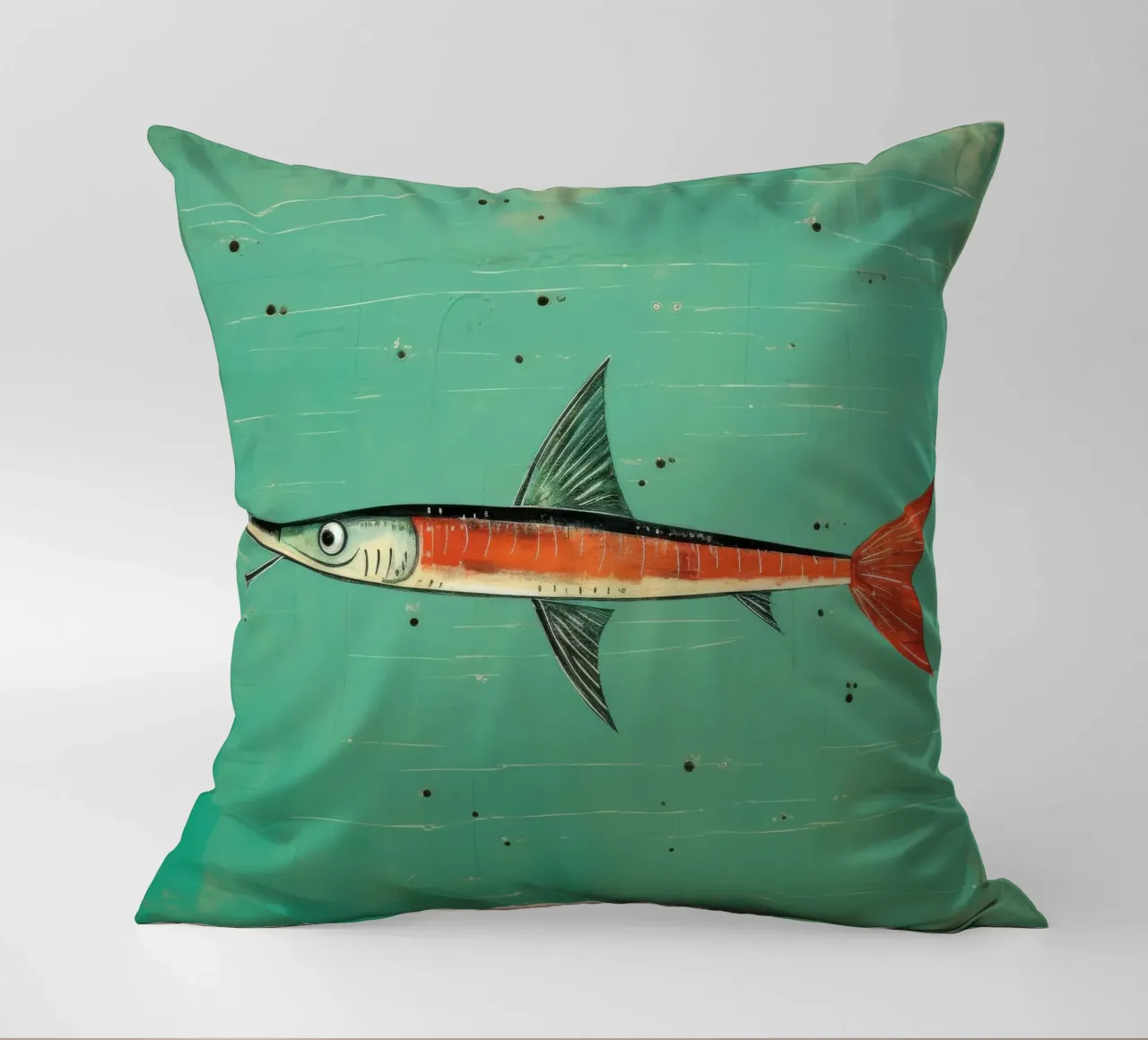 Barracuda minimo 3 cuscino da Minimal Animal Art