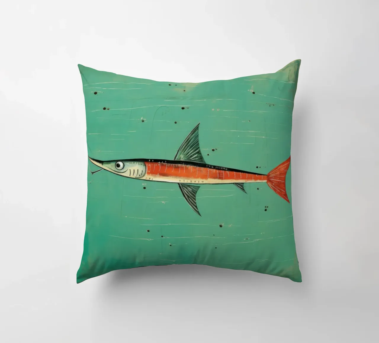 Barracuda minimo 3 cuscino da Minimal Animal Art