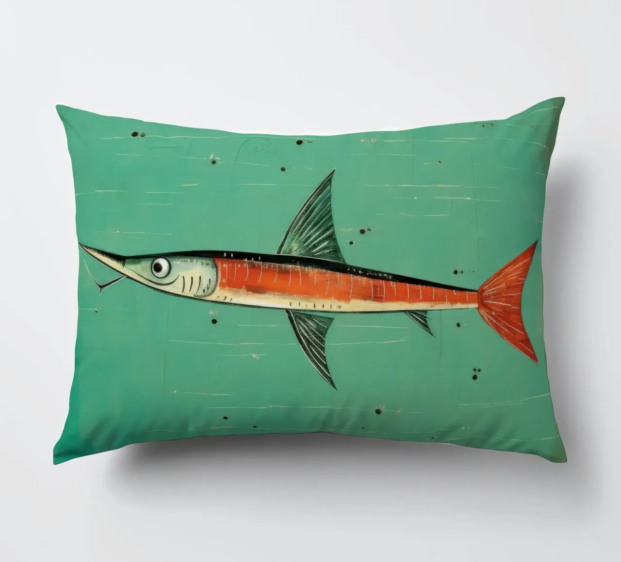 Barracuda minimo 3 cuscino da Minimal Animal Art