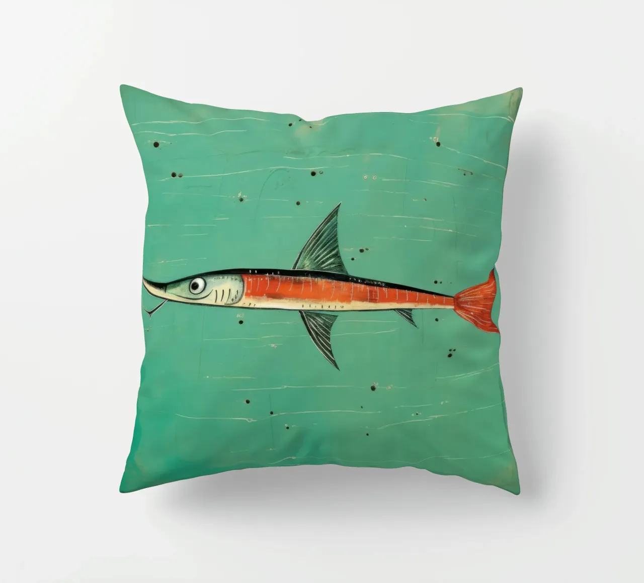 Barracuda minimo 3 cuscino da Minimal Animal Art