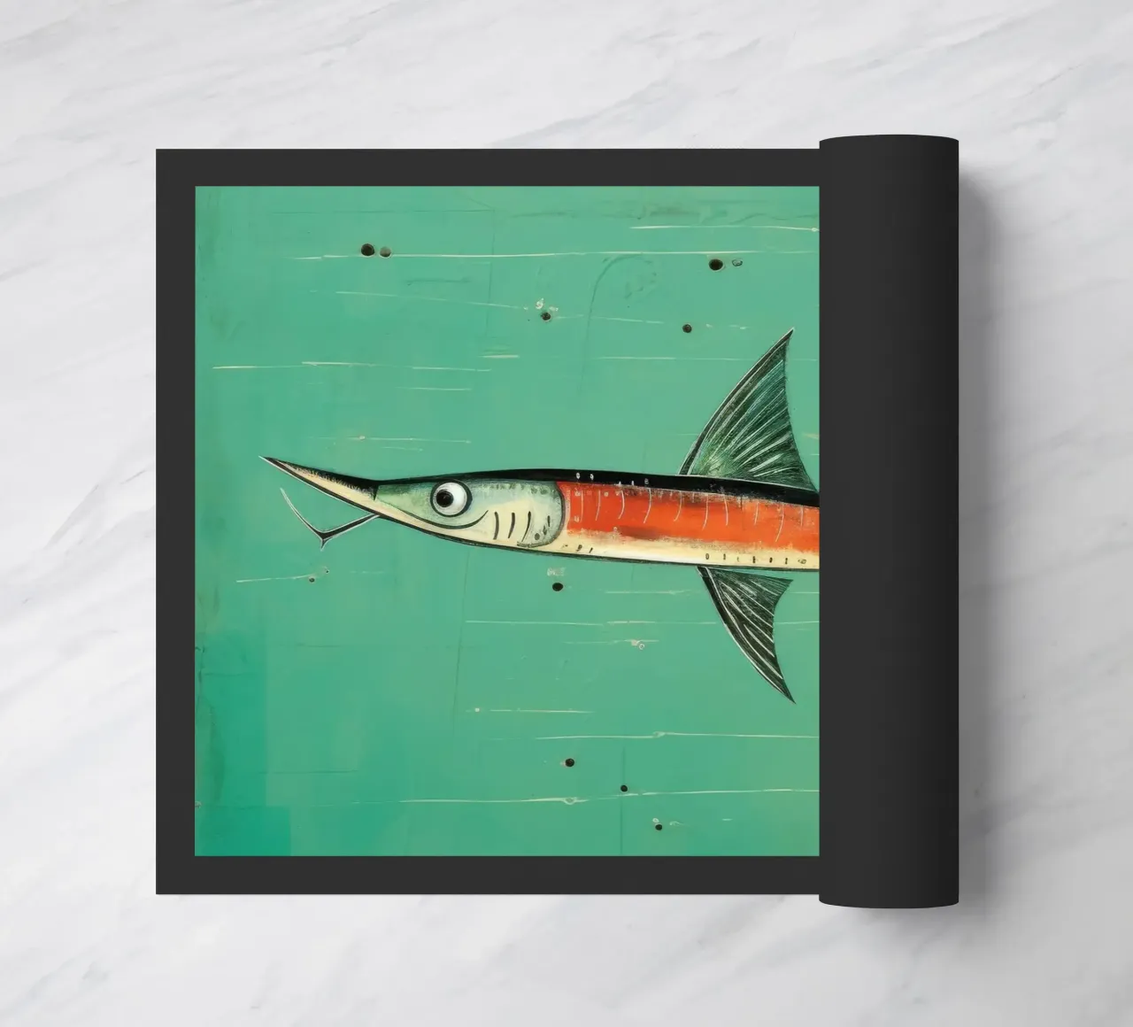 Barracuda minimo 3 zerbino da Minimal Animal Art
