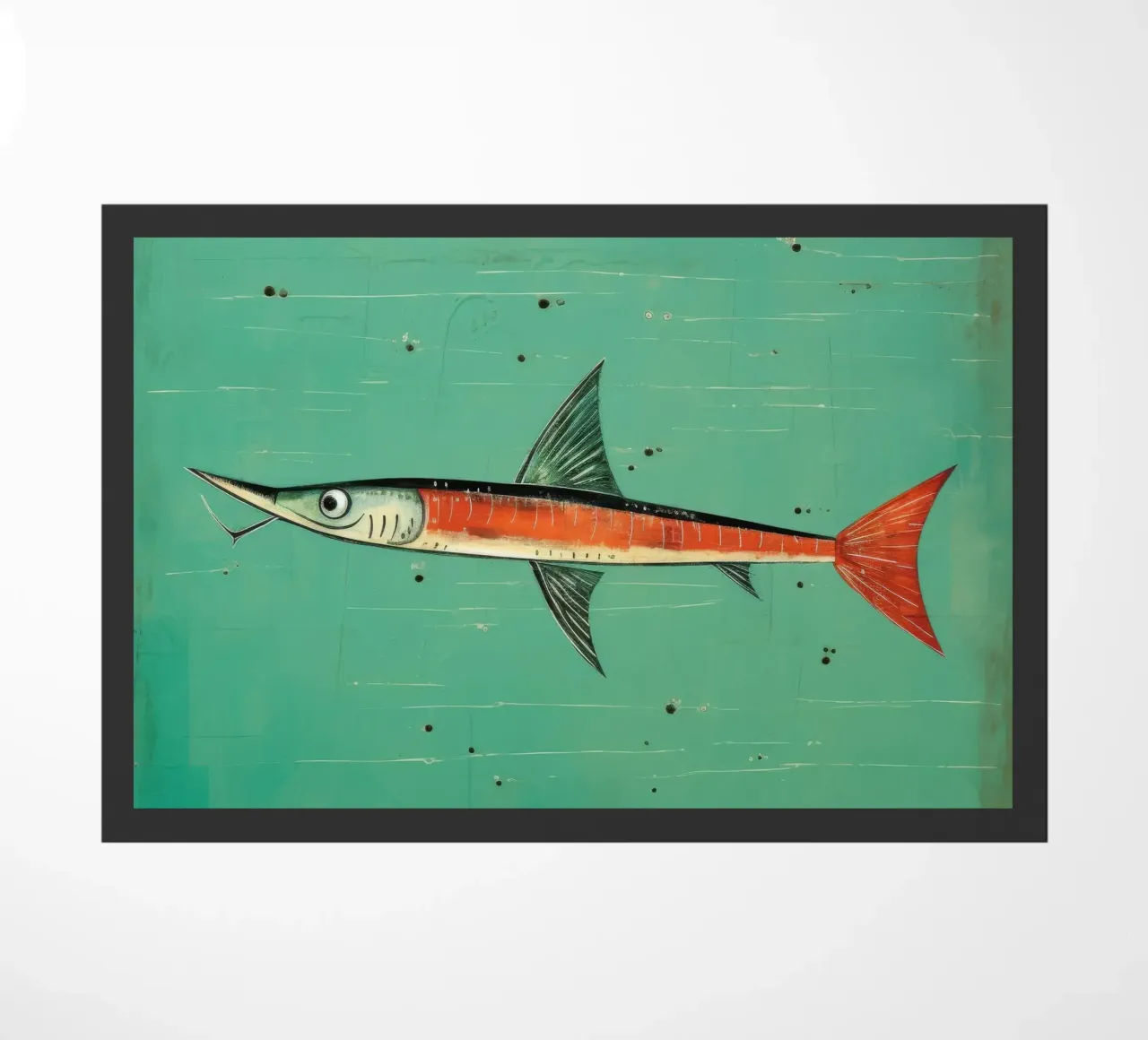 Barracuda minimo 3 zerbino da Minimal Animal Art