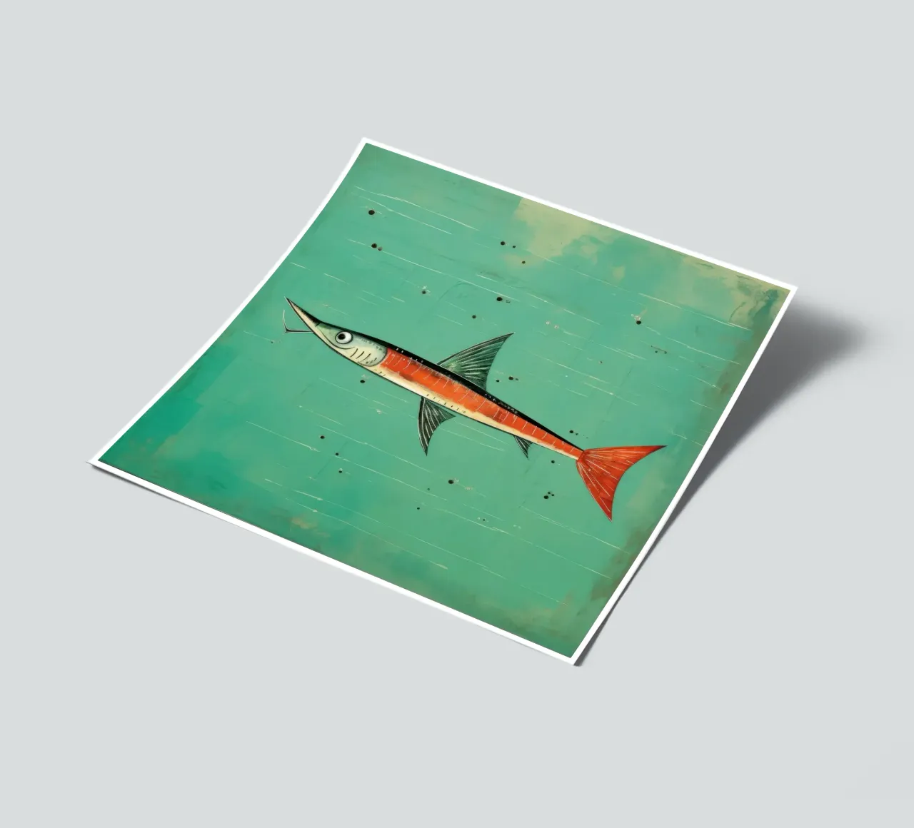 Minimum Barracuda sticker sheet by Minimal Animal Art