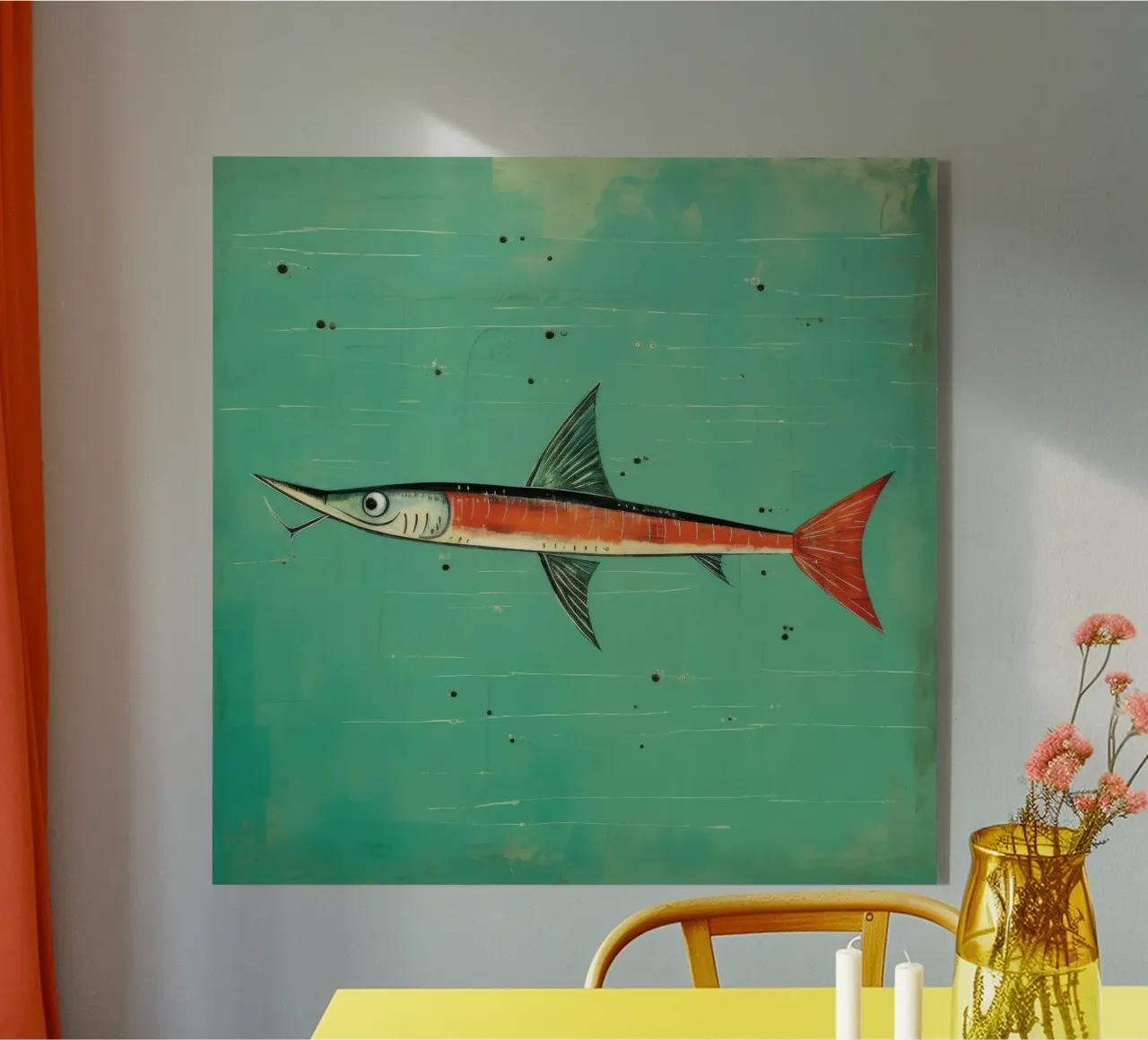 Barracuda minimo 3 plexiglass da Minimal Animal Art