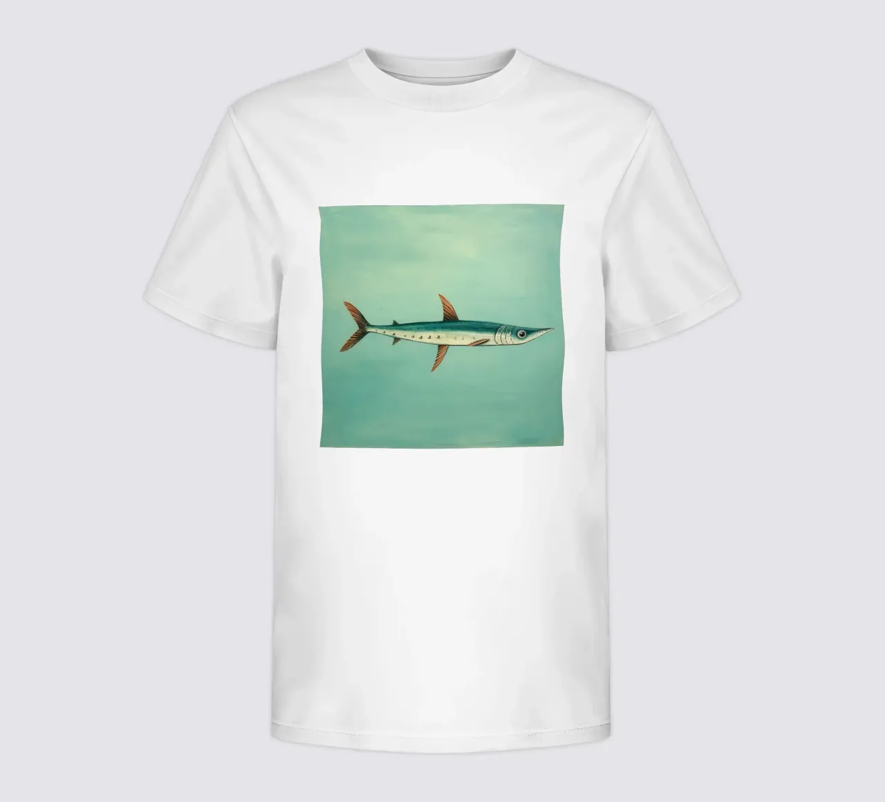 Minimum Barracuda t-shirt bambini da Minimal Animal Art