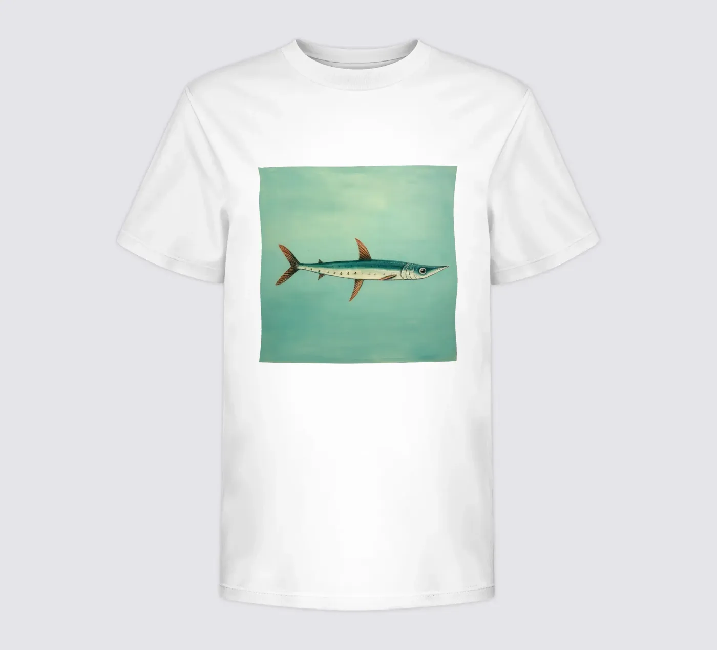 Minimum Barracuda t-shirt bambini da Minimal Animal Art