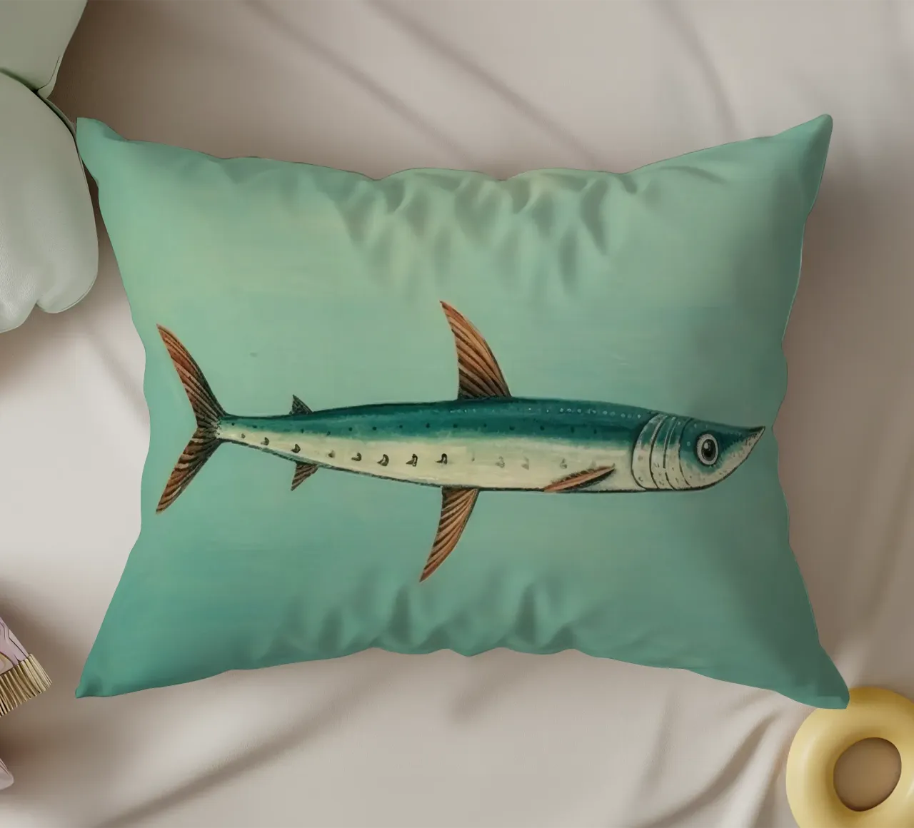 Barracuda minimo 4 cuscino da Minimal Animal Art