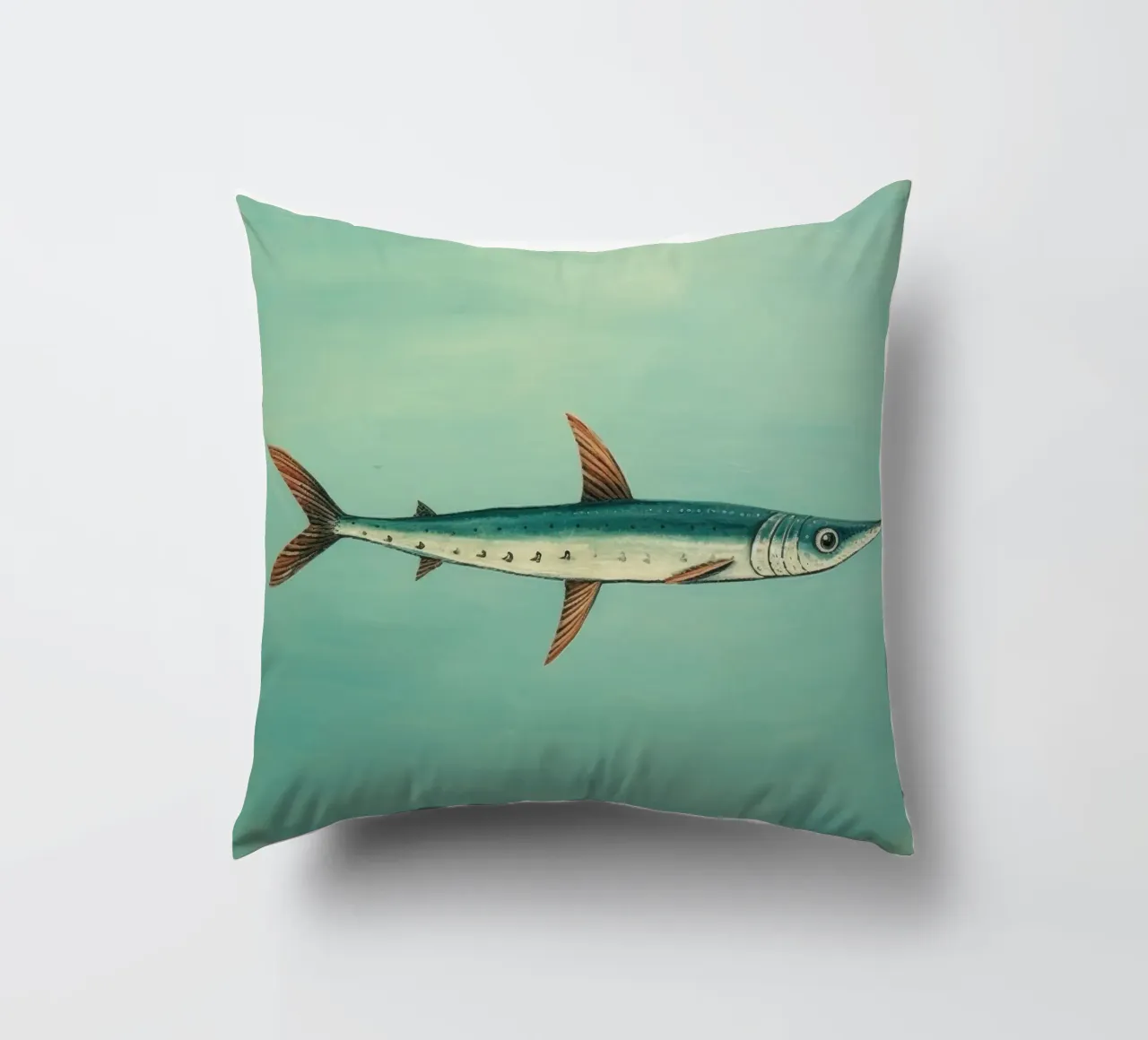 Barracuda minimo 4 cuscino da Minimal Animal Art