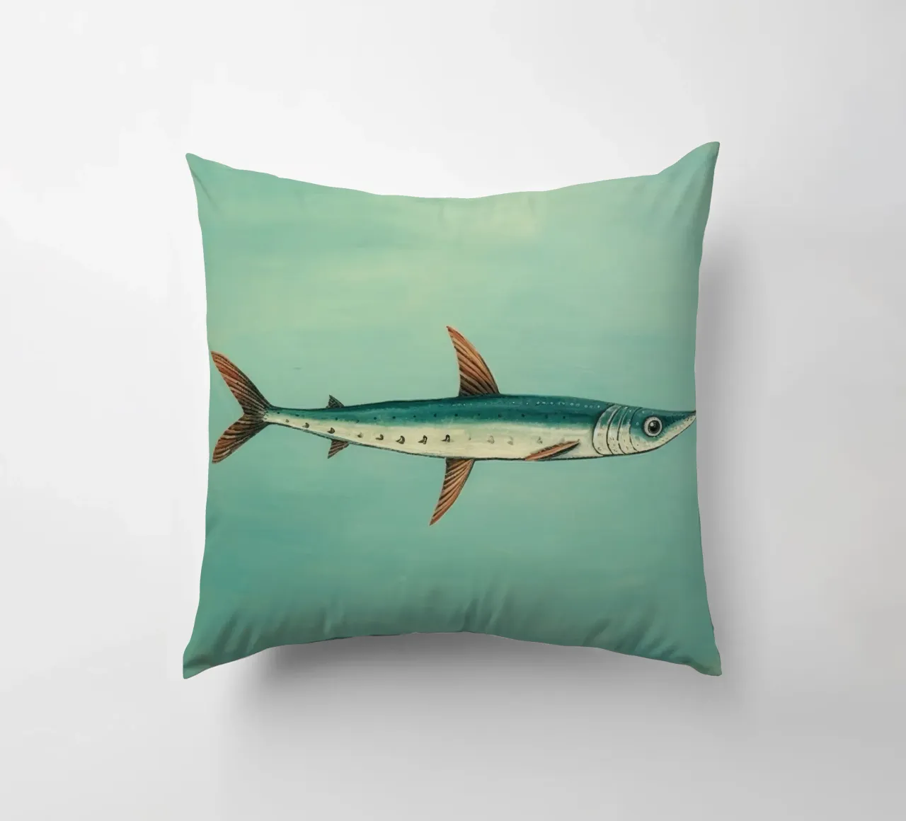 Barracuda minimo 4 cuscino da Minimal Animal Art