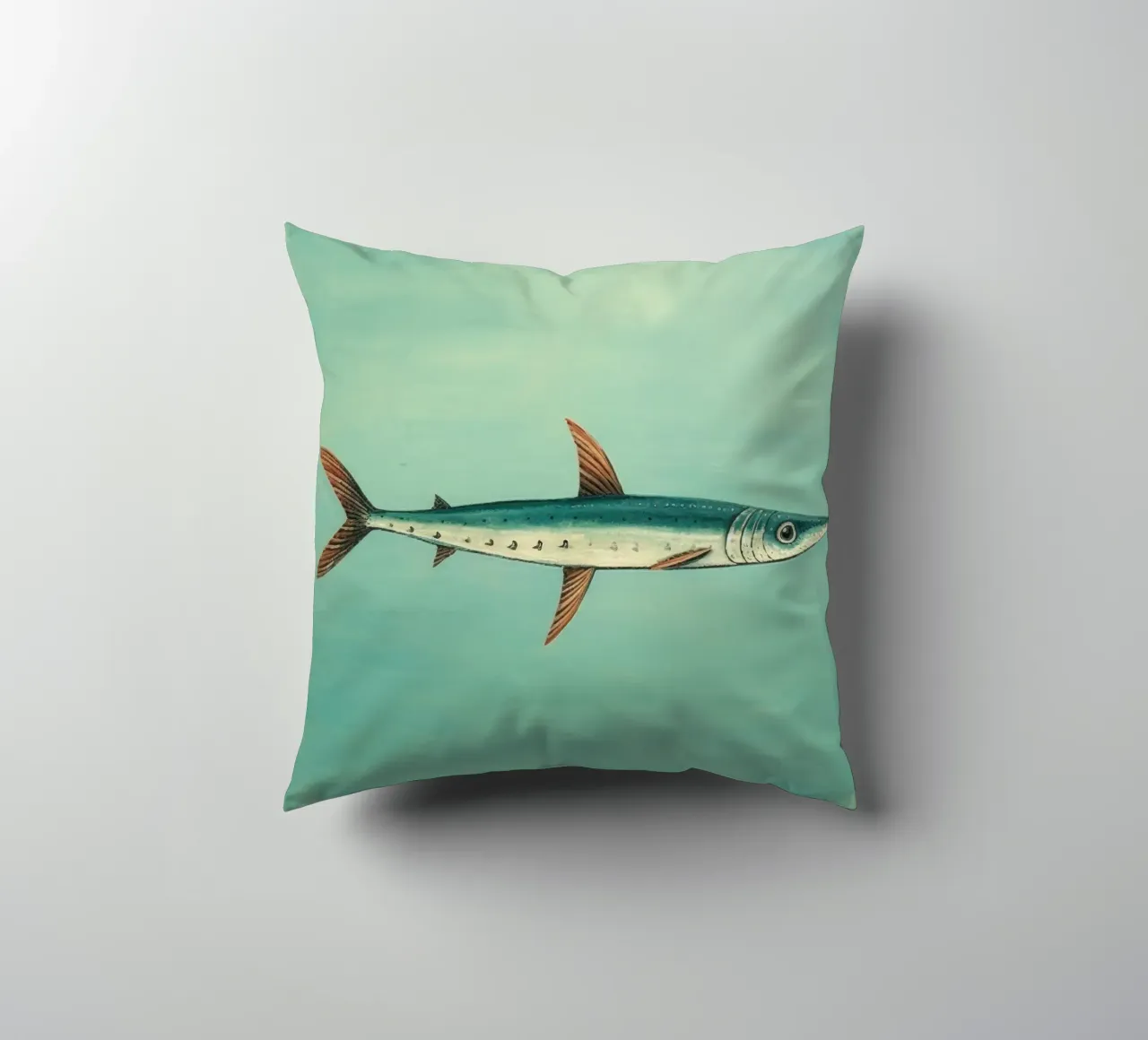 Barracuda minimo 4 cuscino da Minimal Animal Art