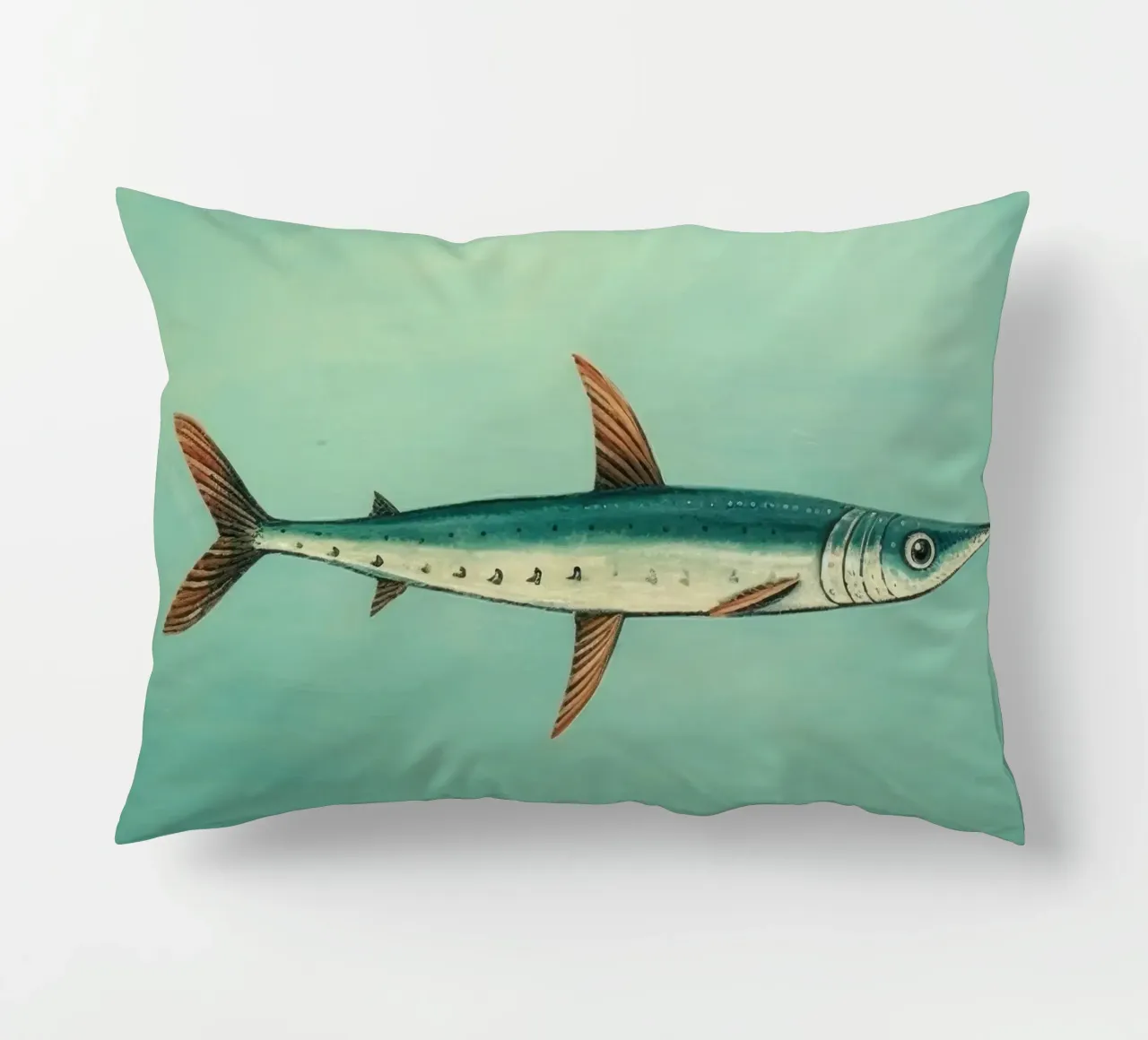 Barracuda minimo 4 cuscino da Minimal Animal Art