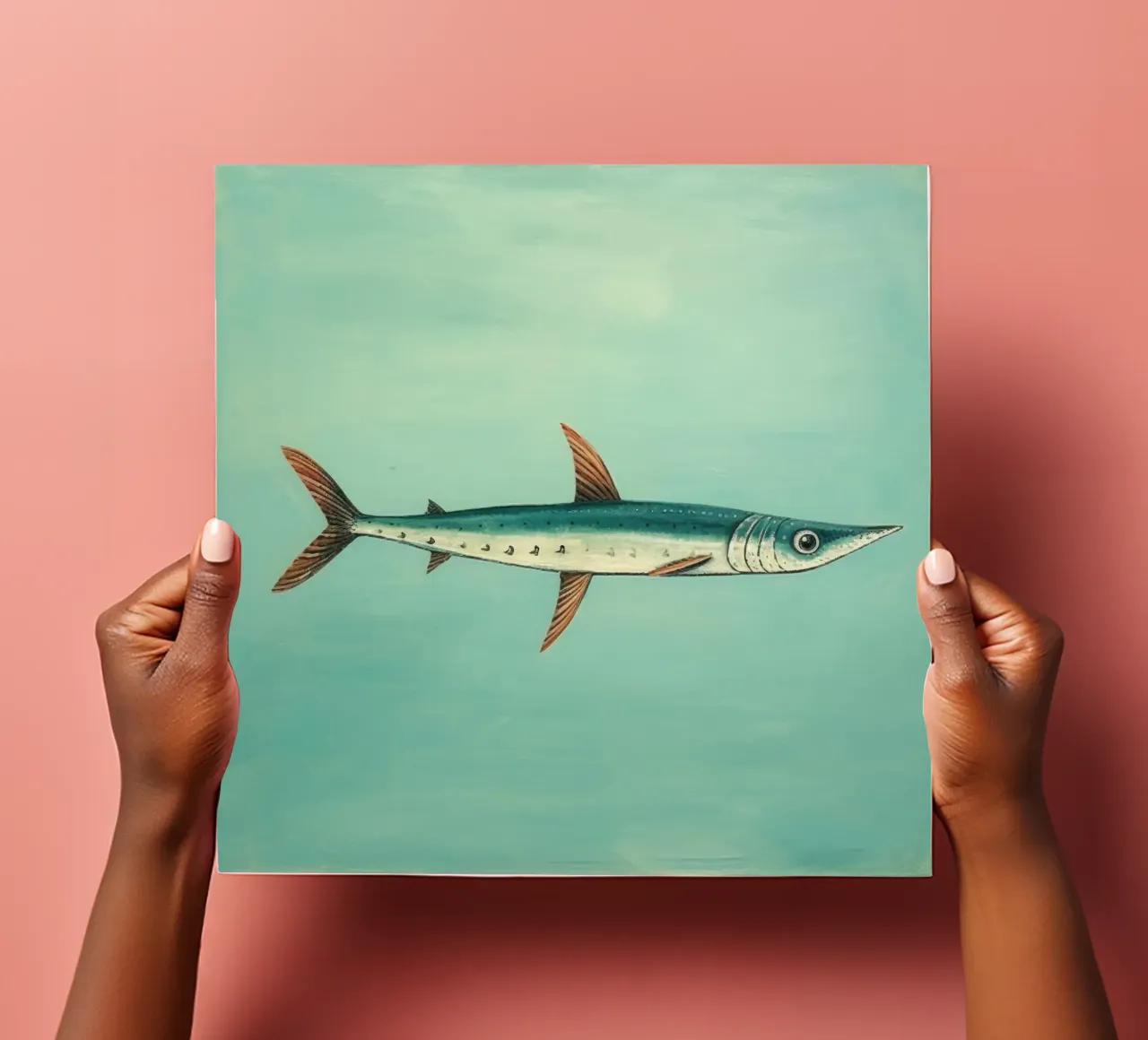 Minimum Barracuda sticker sheet by Minimal Animal Art