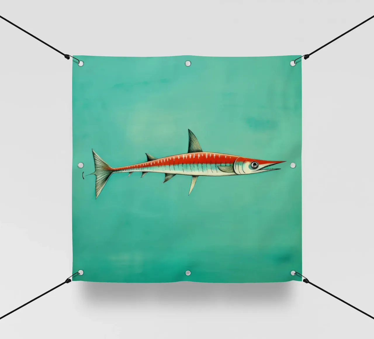Barracuda minimo 1 telo in pvc da Minimal Animal Art