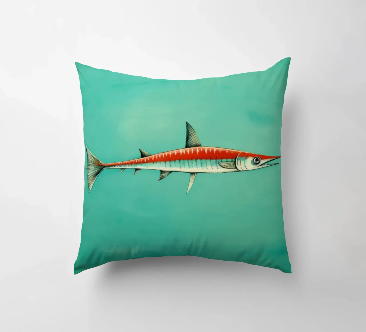 Barracuda minimo 1 cuscino da Minimal Animal Art