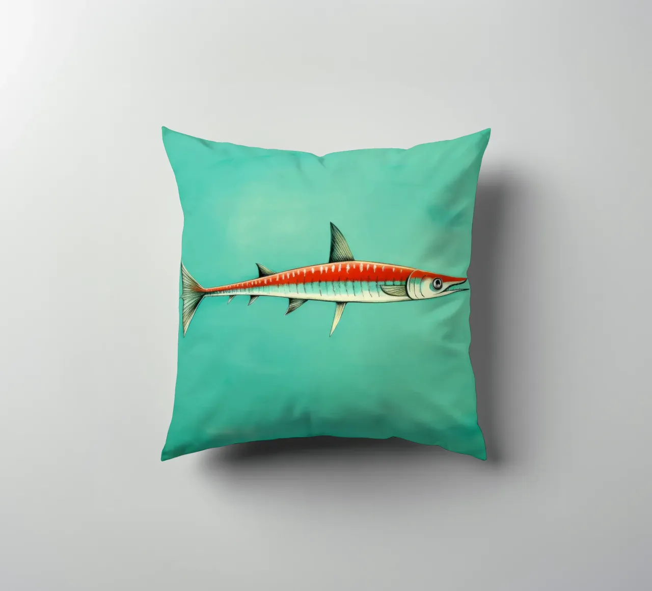 Barracuda minimo 1 cuscino da Minimal Animal Art