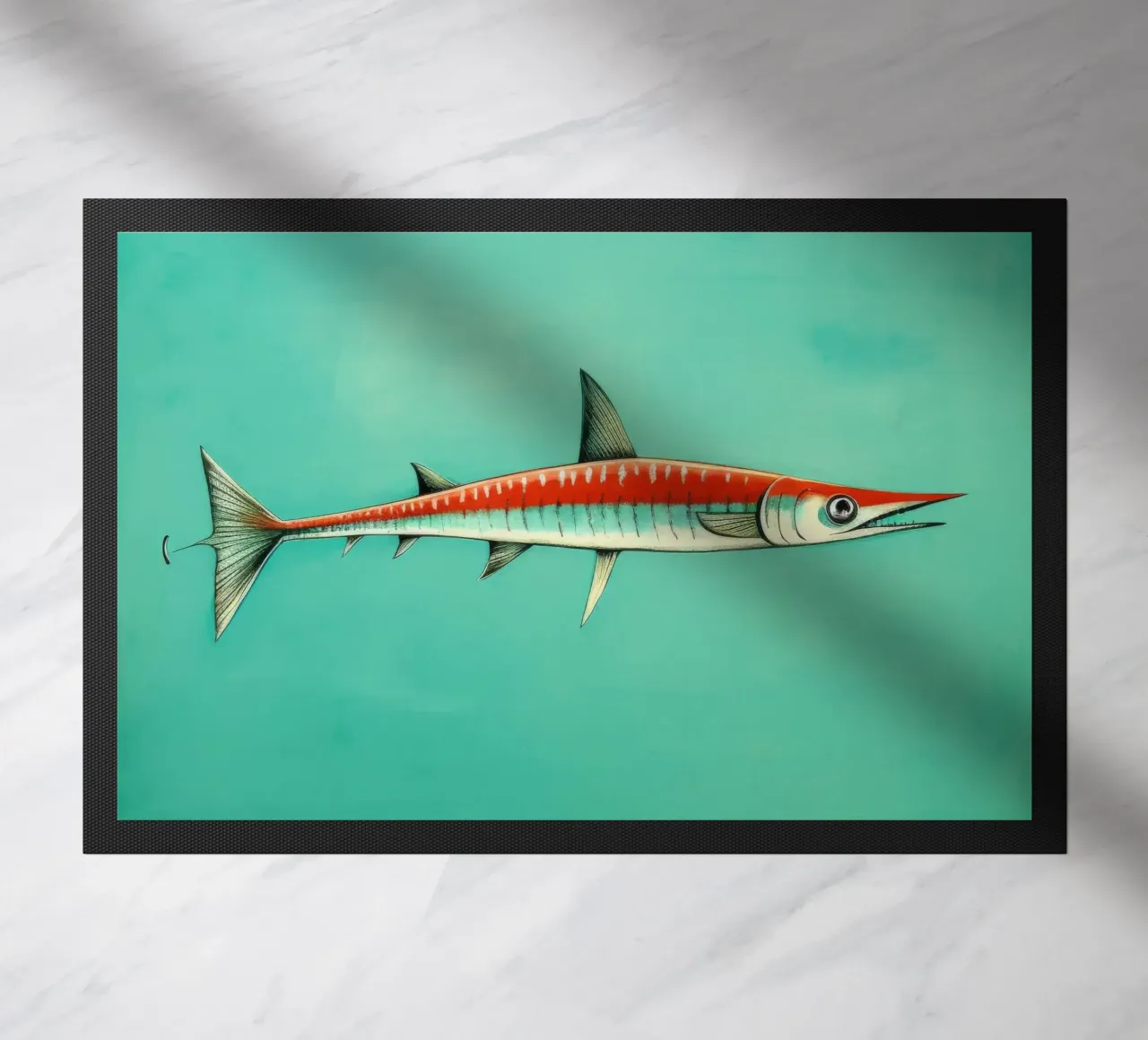 Barracuda minimo 1 zerbino da Minimal Animal Art