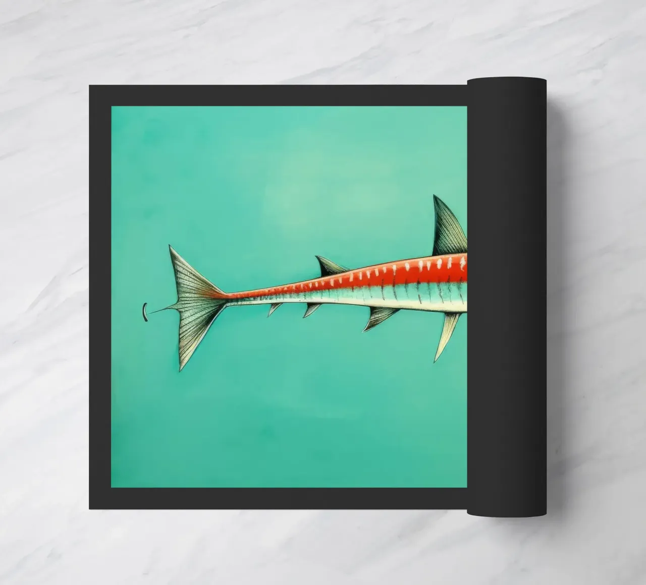 Barracuda minimo 1 zerbino da Minimal Animal Art