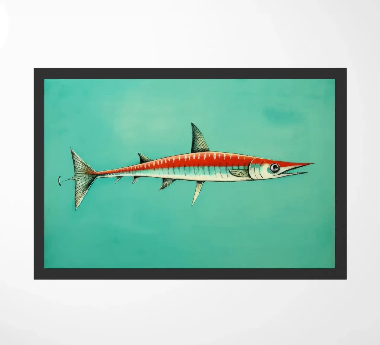Barracuda minimo 1 zerbino da Minimal Animal Art