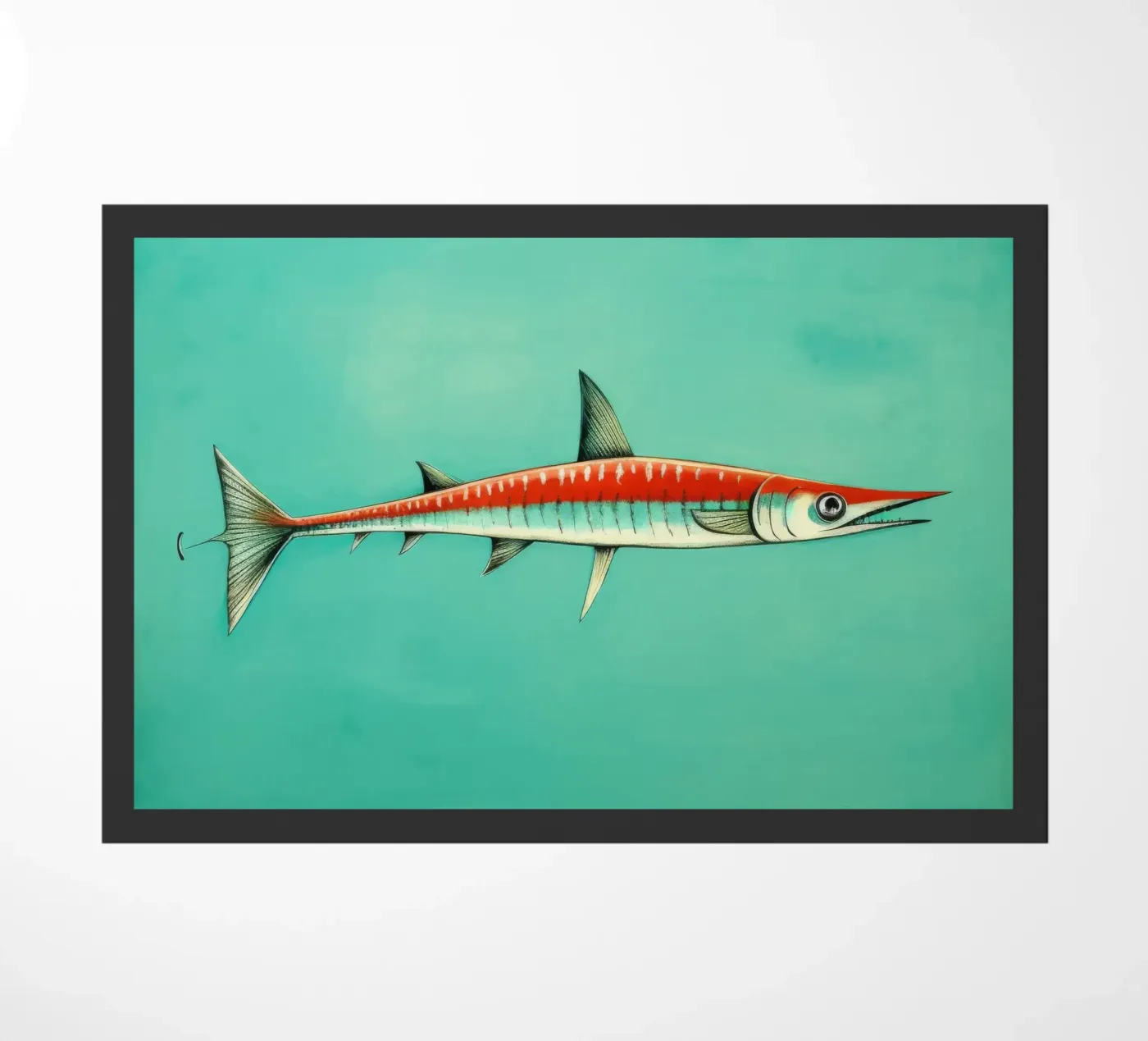Minimum Barracuda paillasson de Minimal Animal Art
