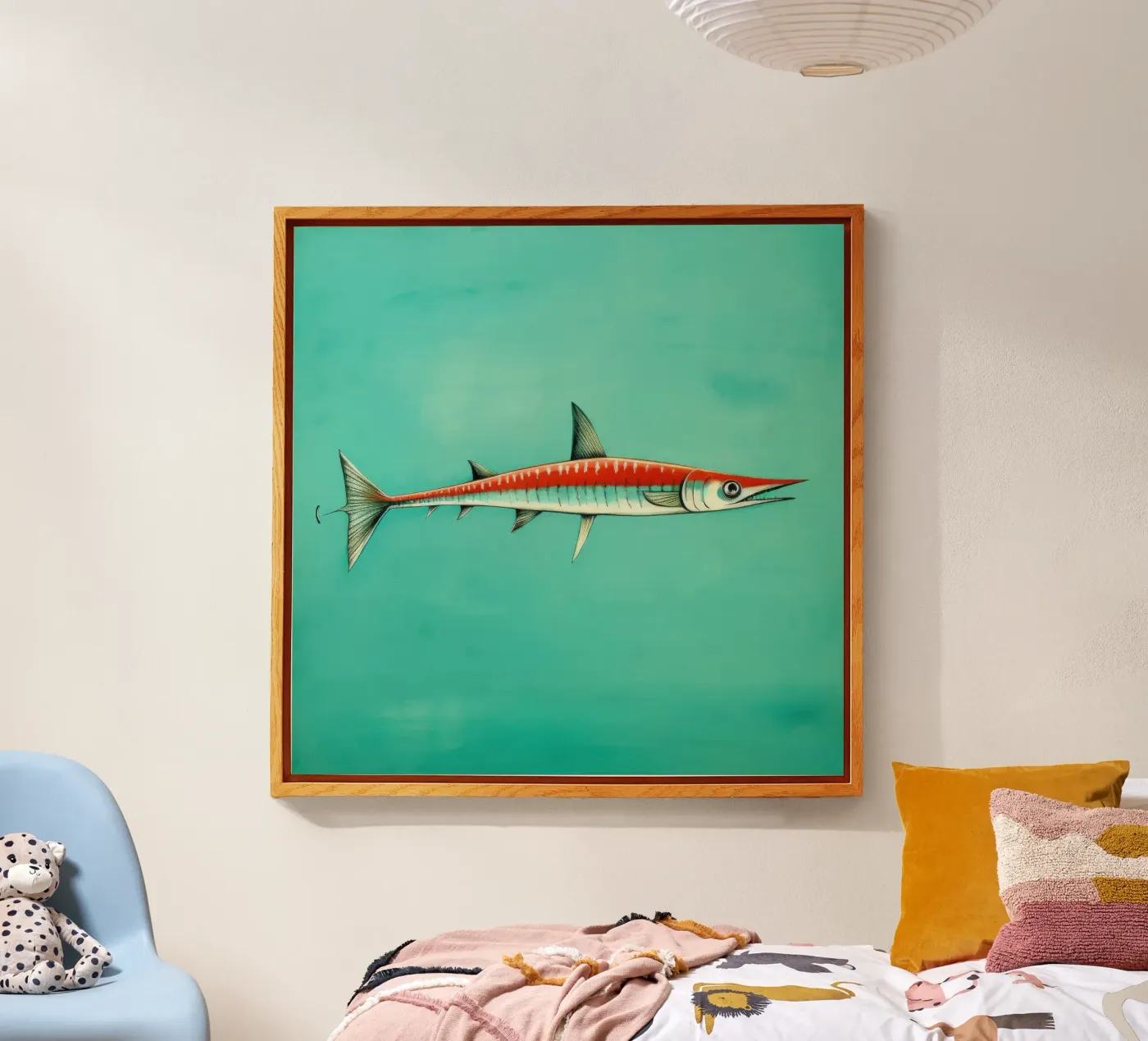 Barracuda minimal plexiglas de Minimal Animal Art