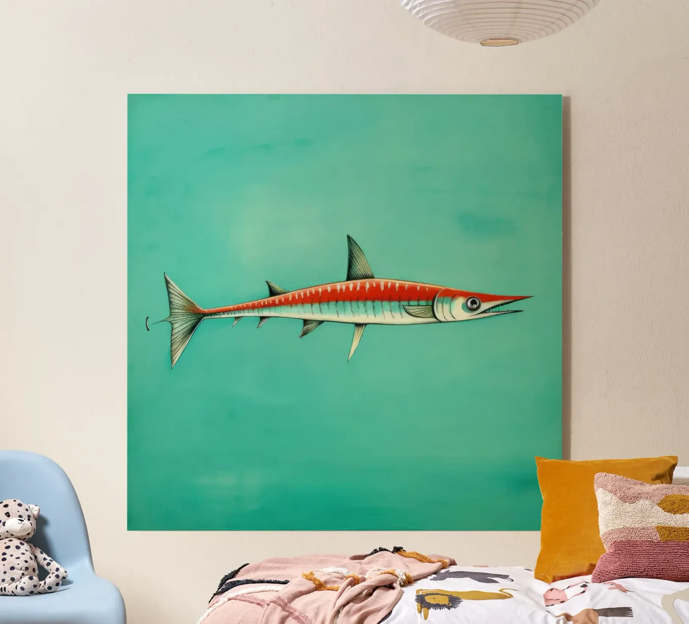 Barracuda minimal plexiglas de Minimal Animal Art