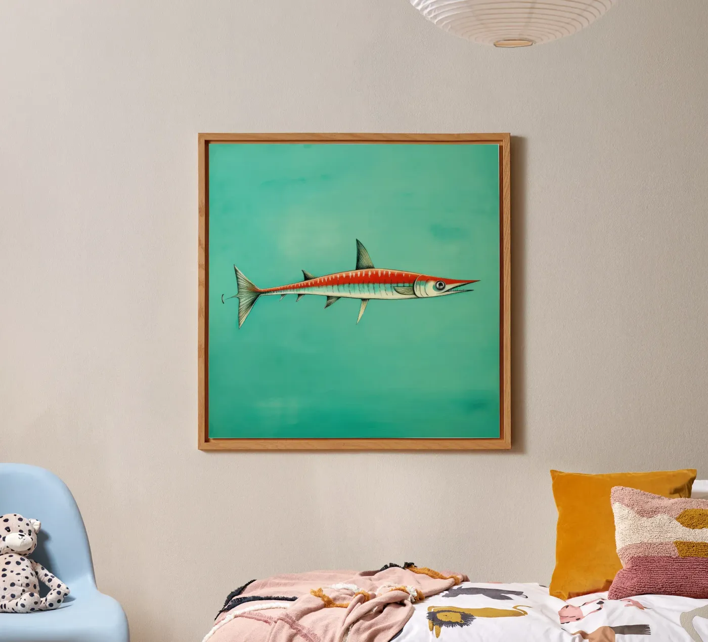 Minimum Barracuda Forex-Platte von Minimal Animal Art
