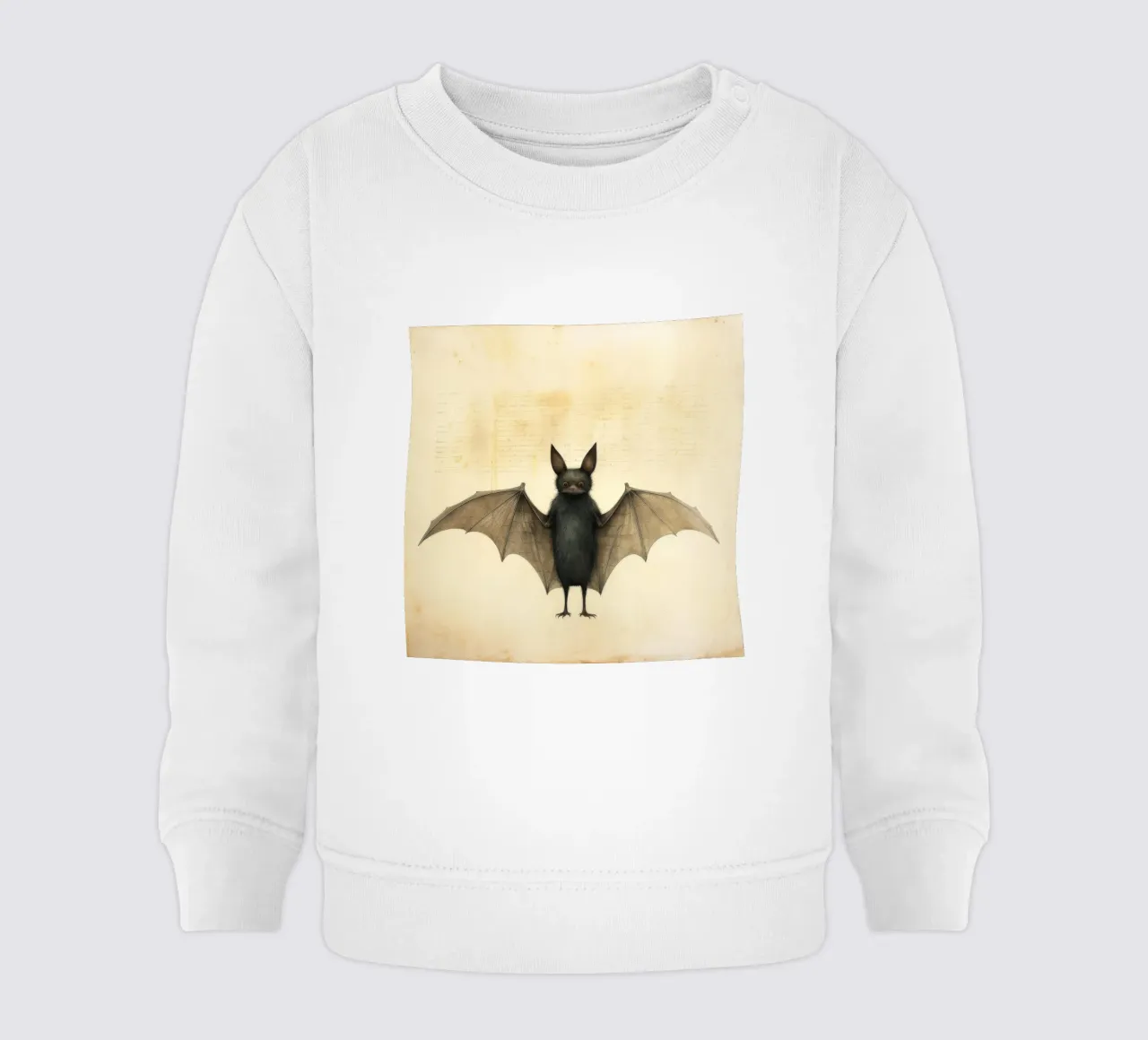 Minimal Bat 2 baby sweatshirt by Minimal Animal Art