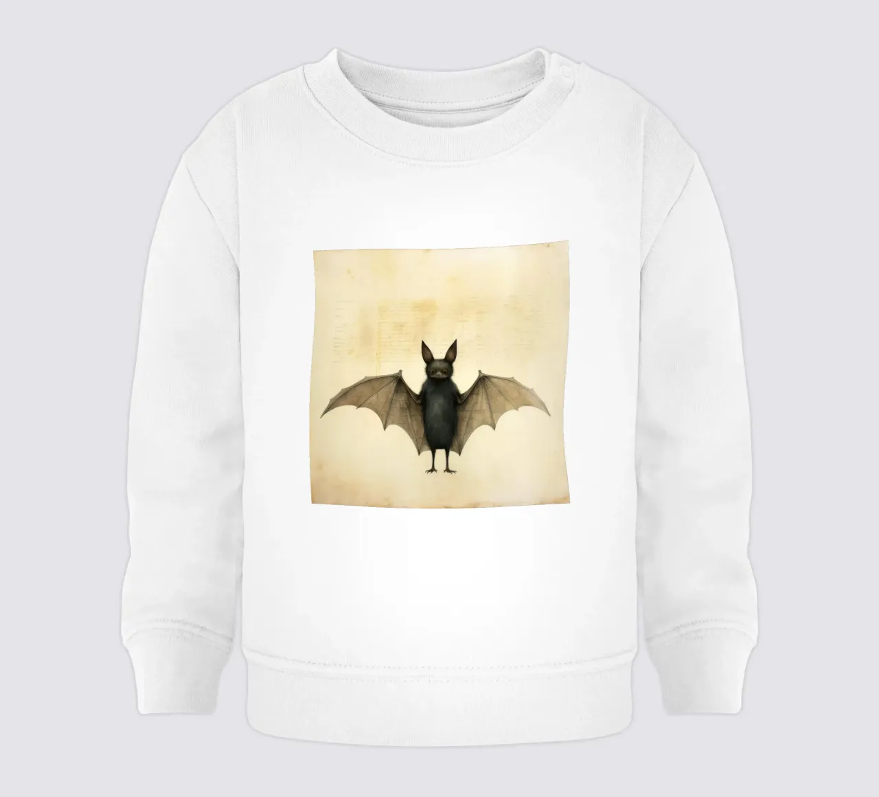 Pipistrello minimo 2 felpa neonato da Minimal Animal Art